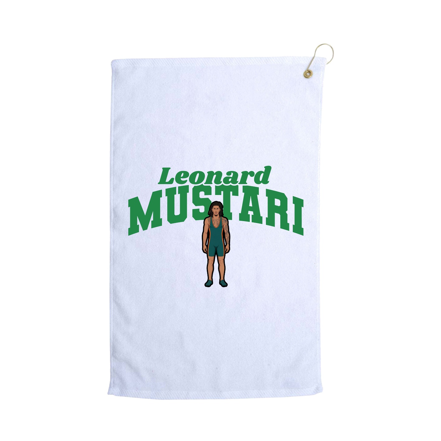Golf Towel — Signature Arch in White