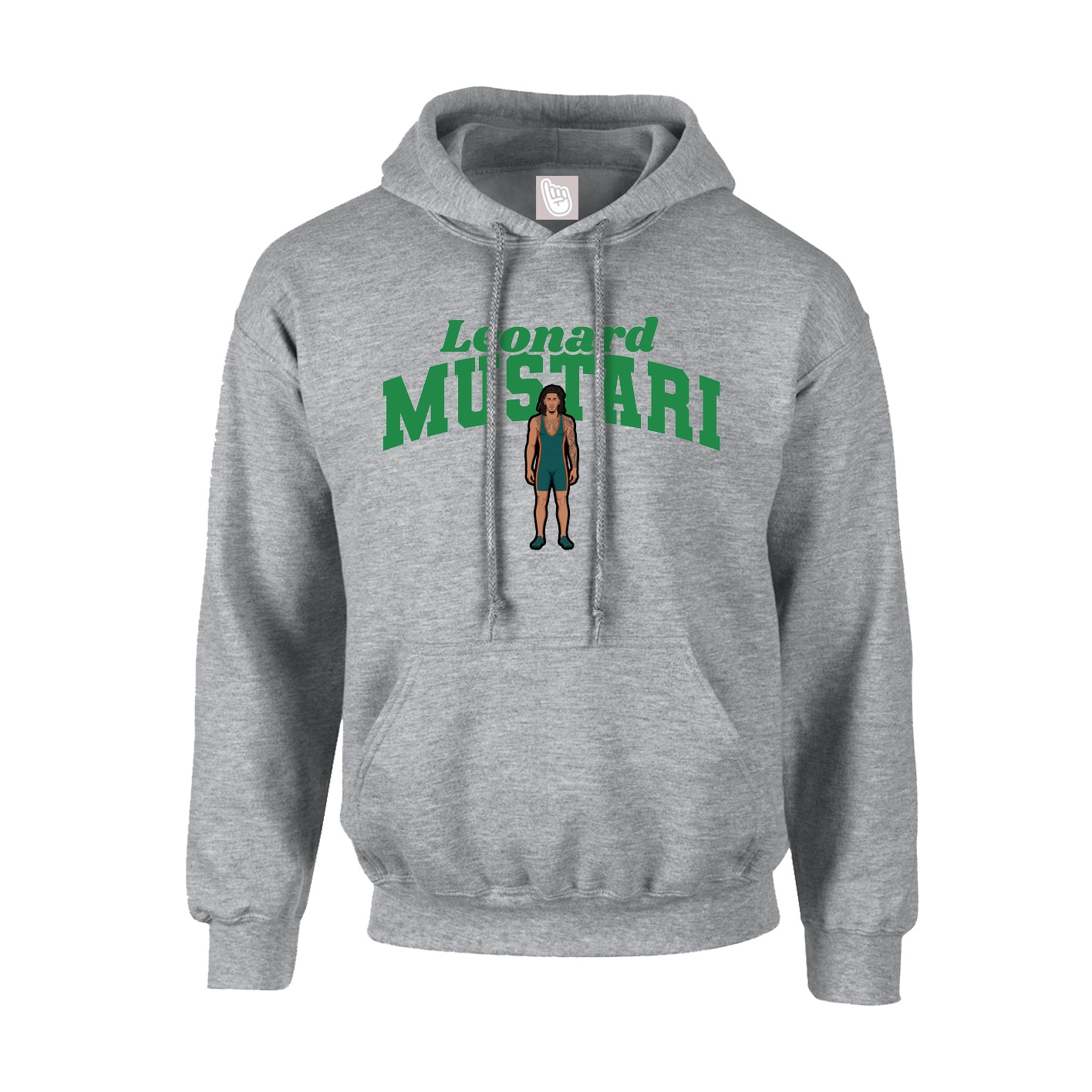 Youth Hoodie — Signature Arch in Grey