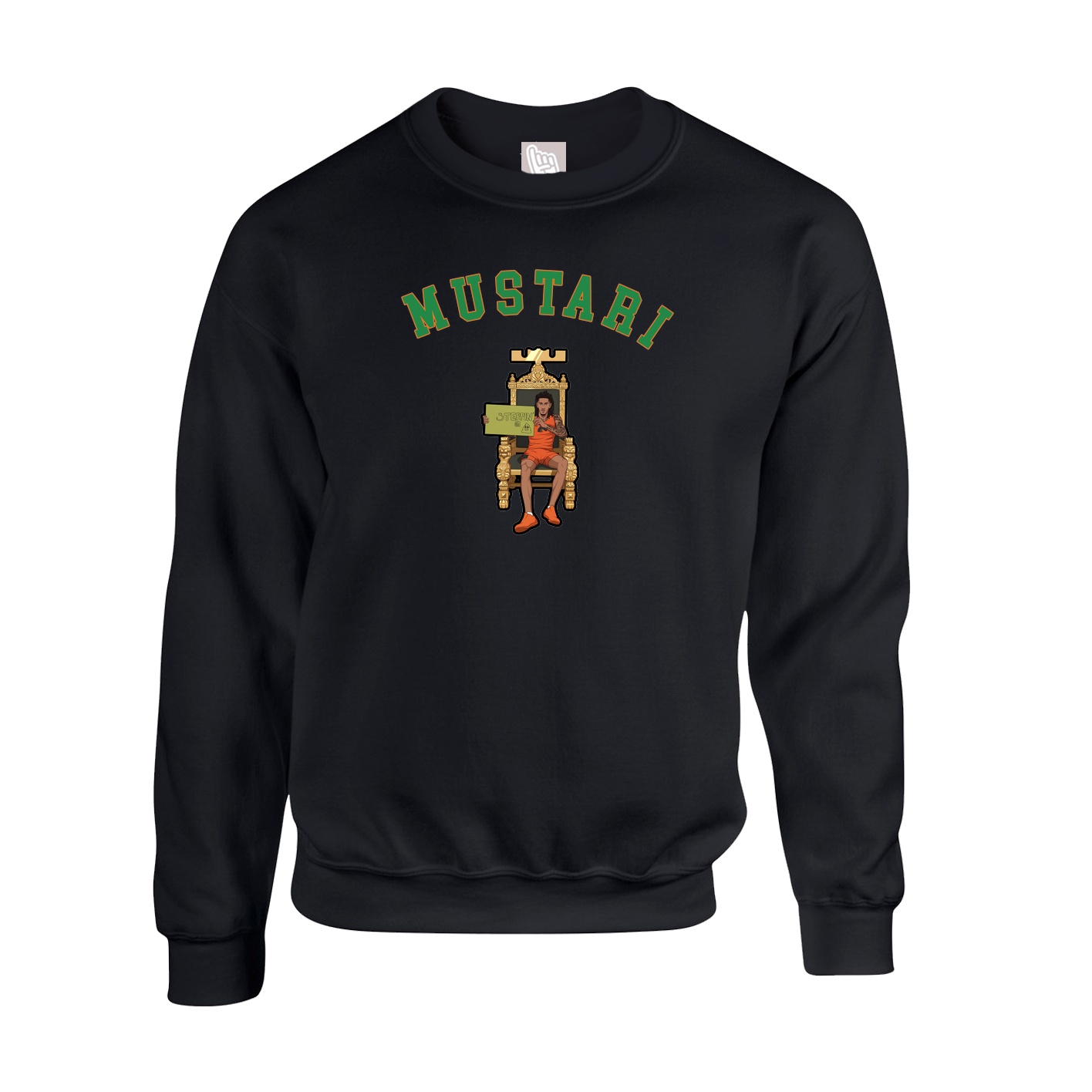 Fleece Crew — Shirsey Arch in Black