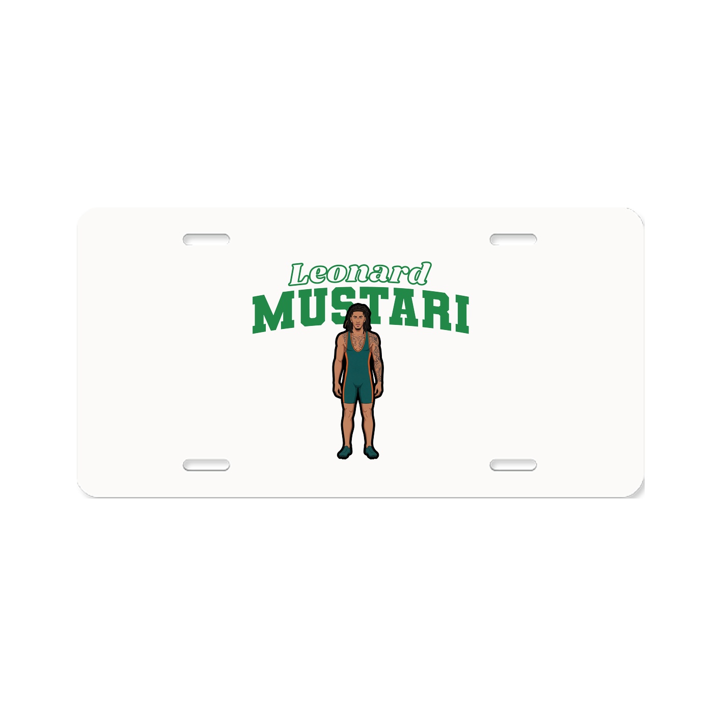 License Plate — Name Arch in Classic
