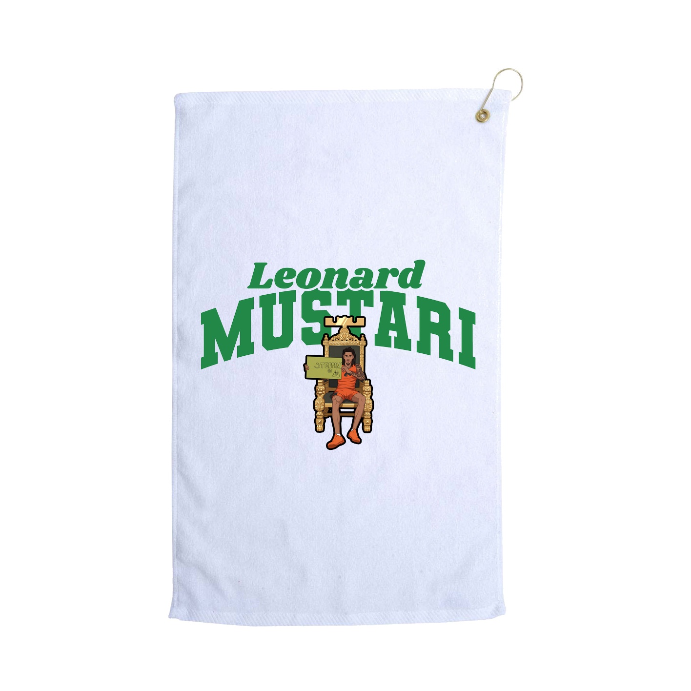 Golf Towel — Signature Arch in White