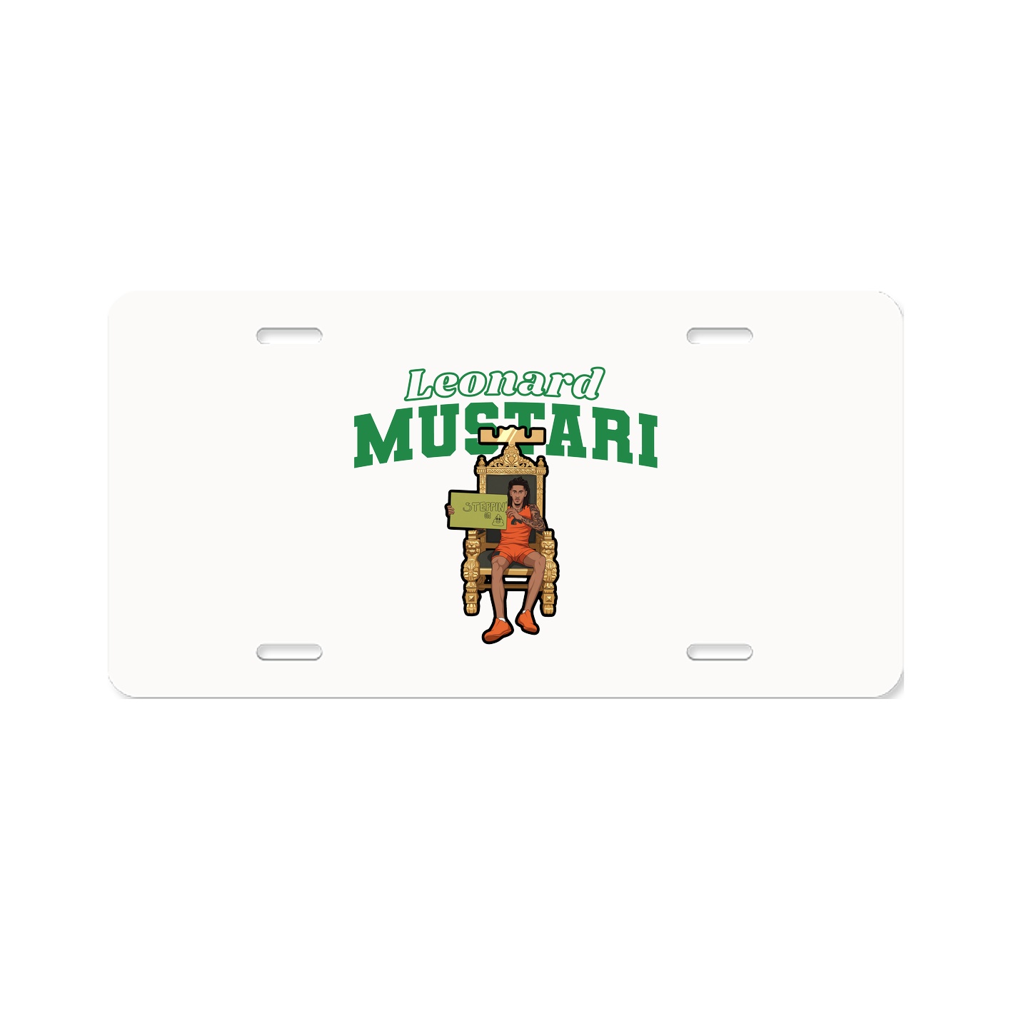 License Plate — Name Arch in Classic