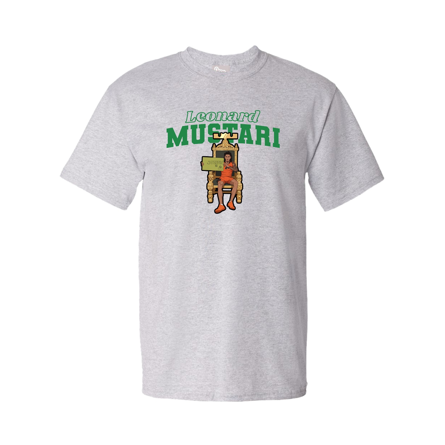 Tee — Name Arch in Grey