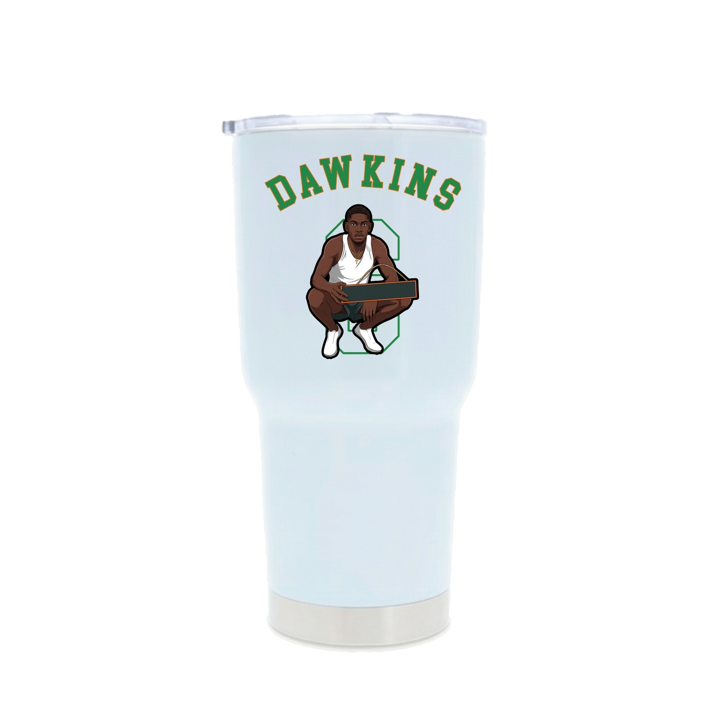 30oz Stainless Steel Tumbler — Shirsey Arch in White