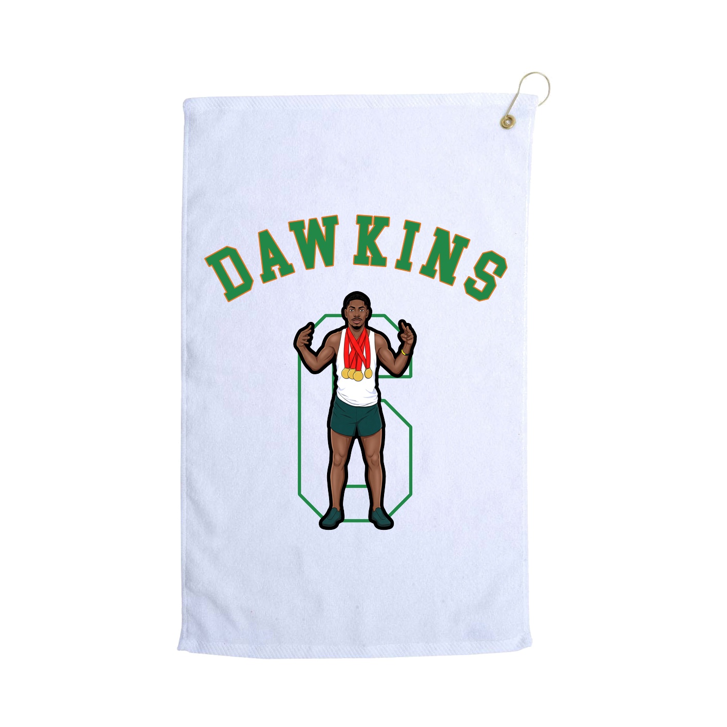 Golf Towel — Shirsey Arch in White