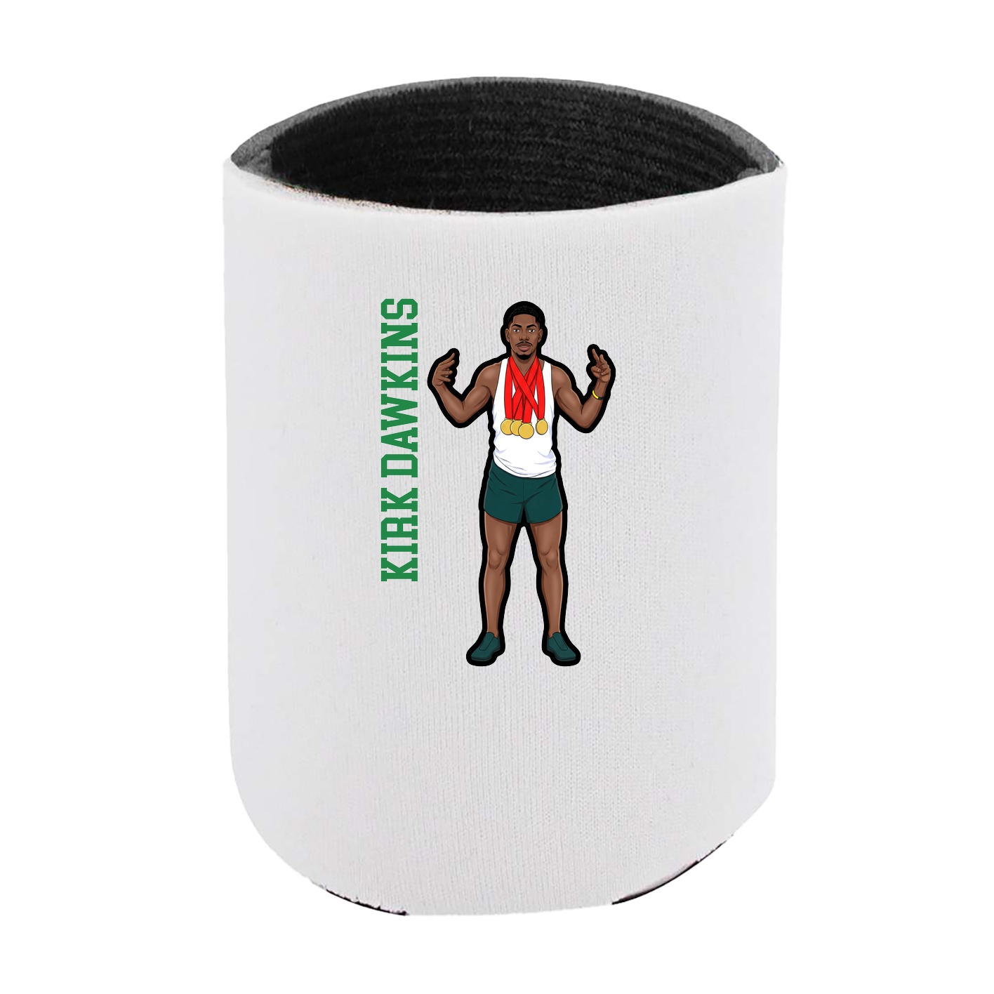 Can Holder — Name Vertical in White