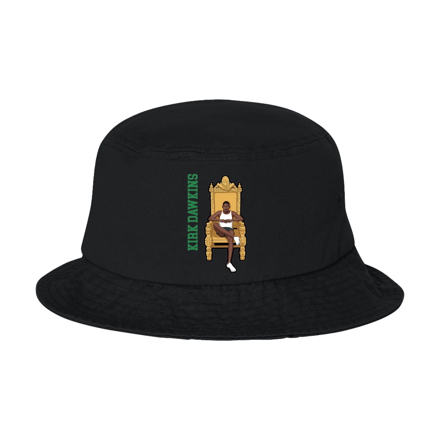 Bucket Cap — Name Vertical in Black