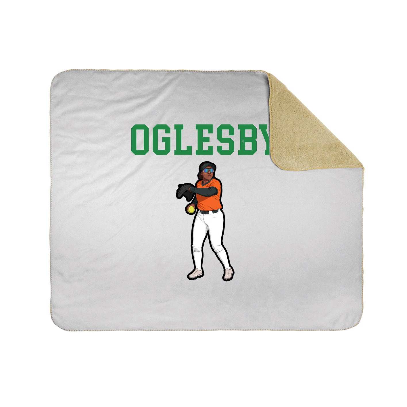 Throw Blanket — Shirsey in White