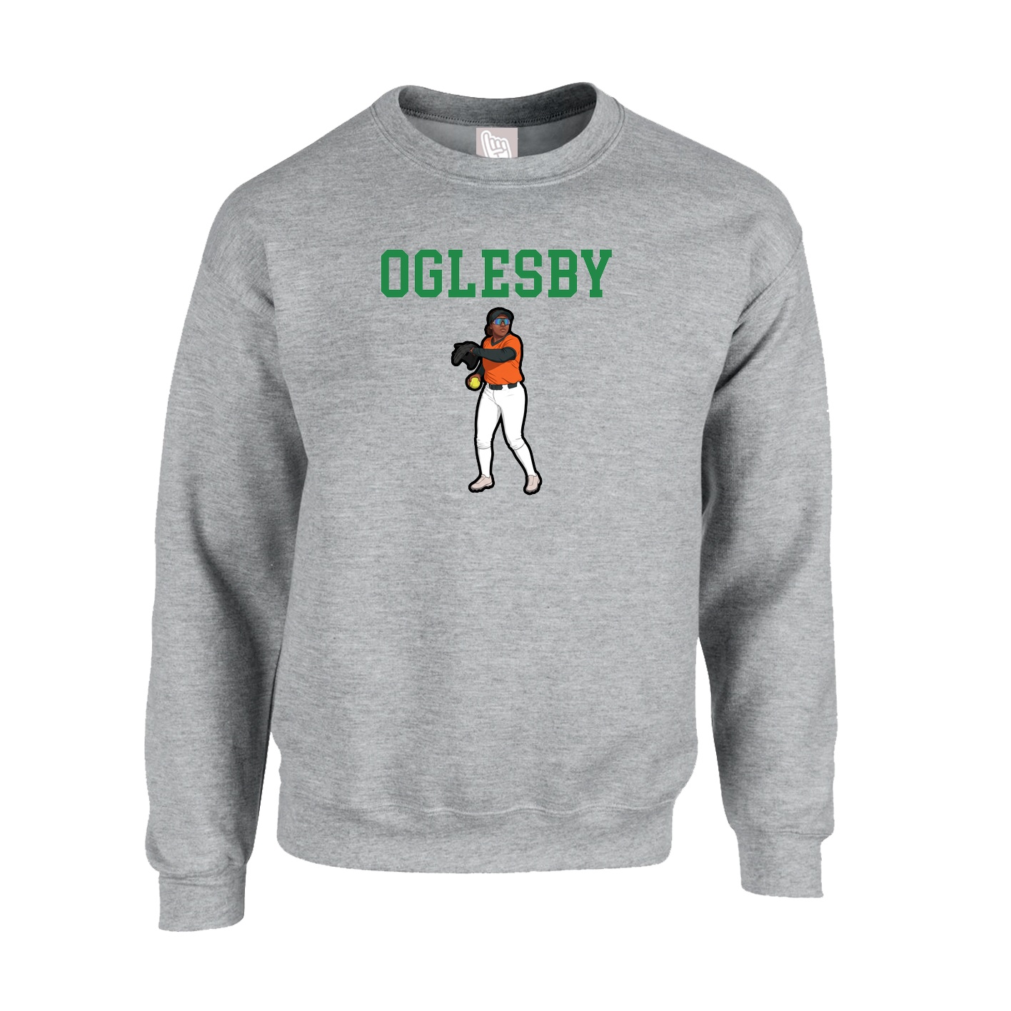 Fleece Crew — Shirsey in Grey