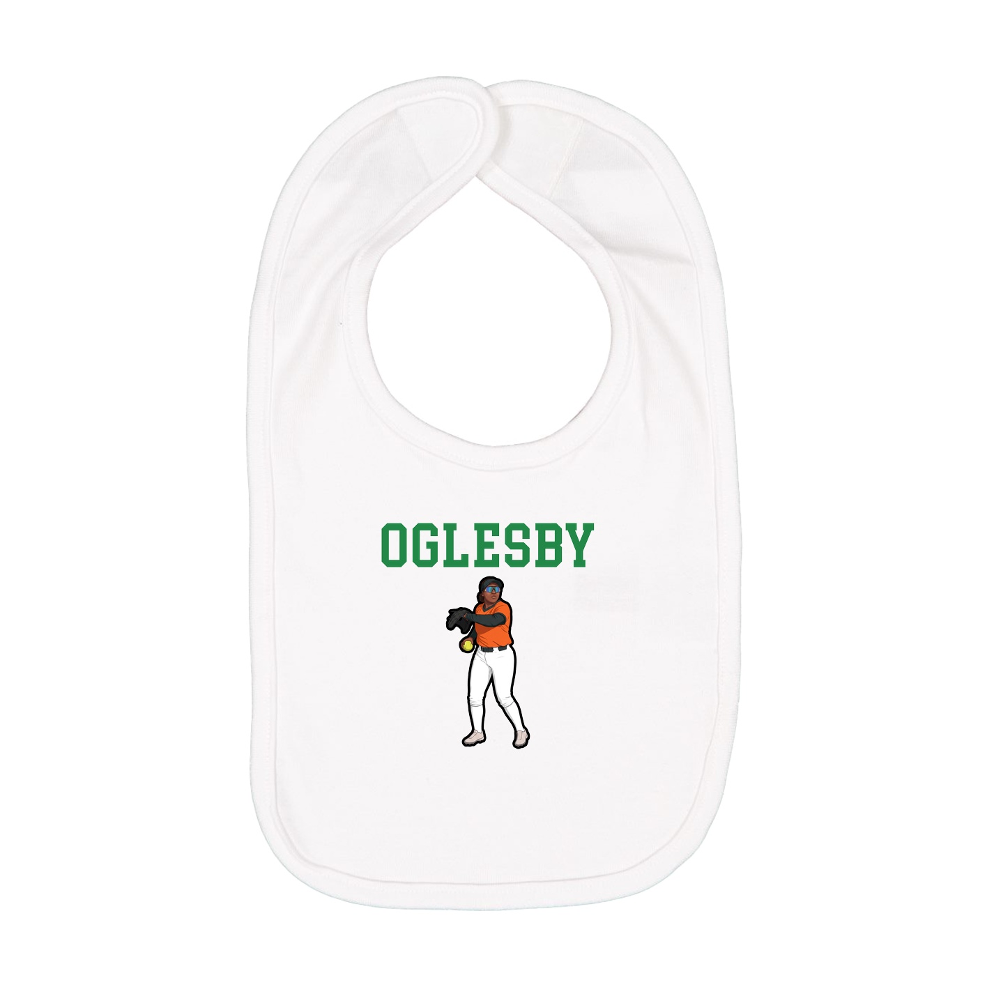 Infant Bib — Shirsey in White
