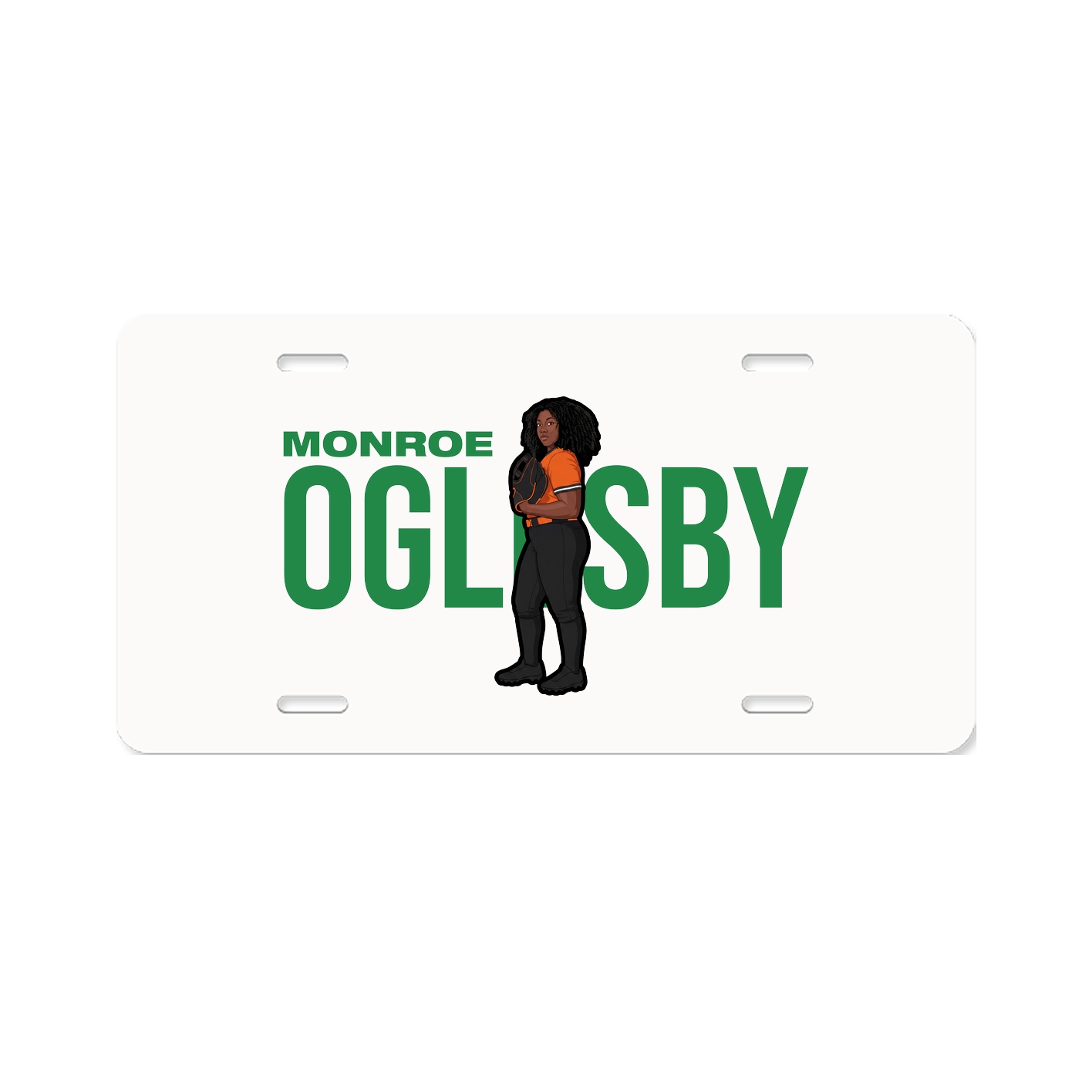 License Plate — Player Name in Classic