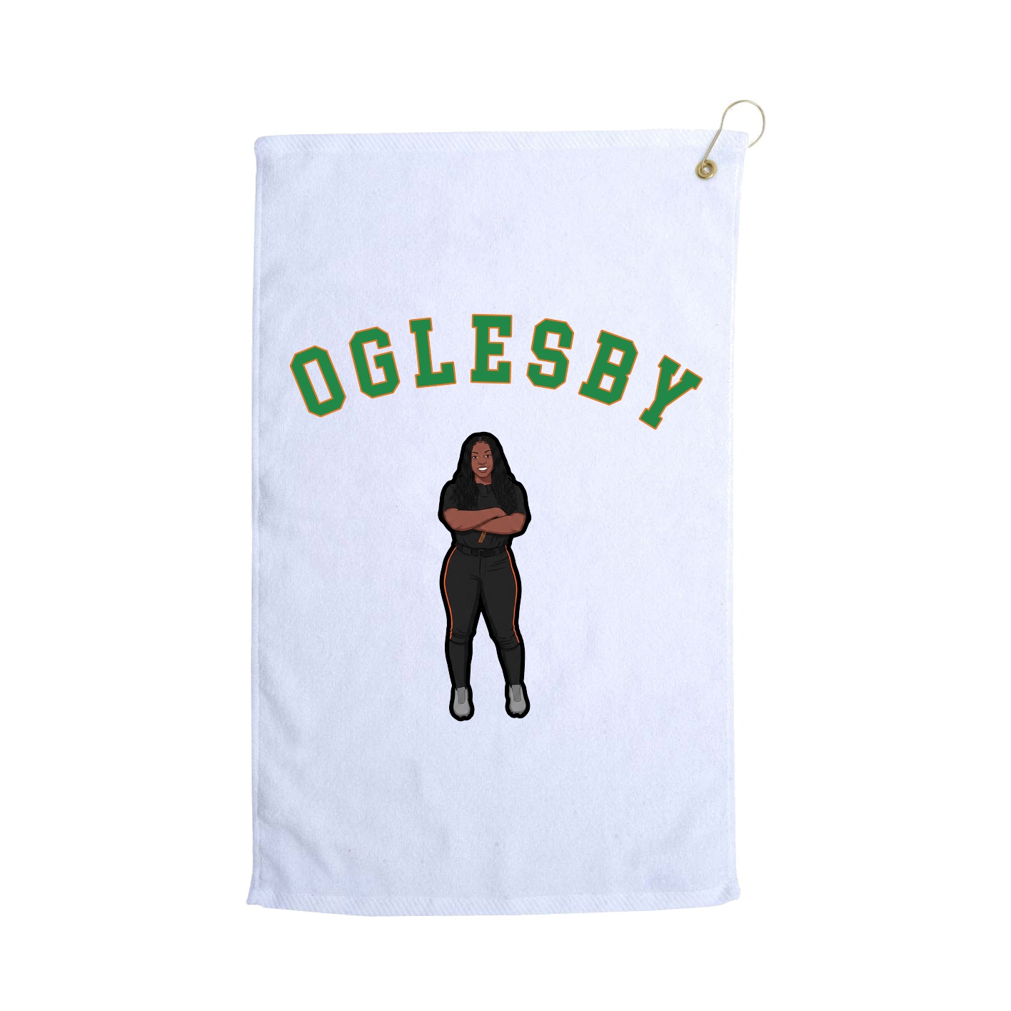 Golf Towel — Shirsey Arch in White