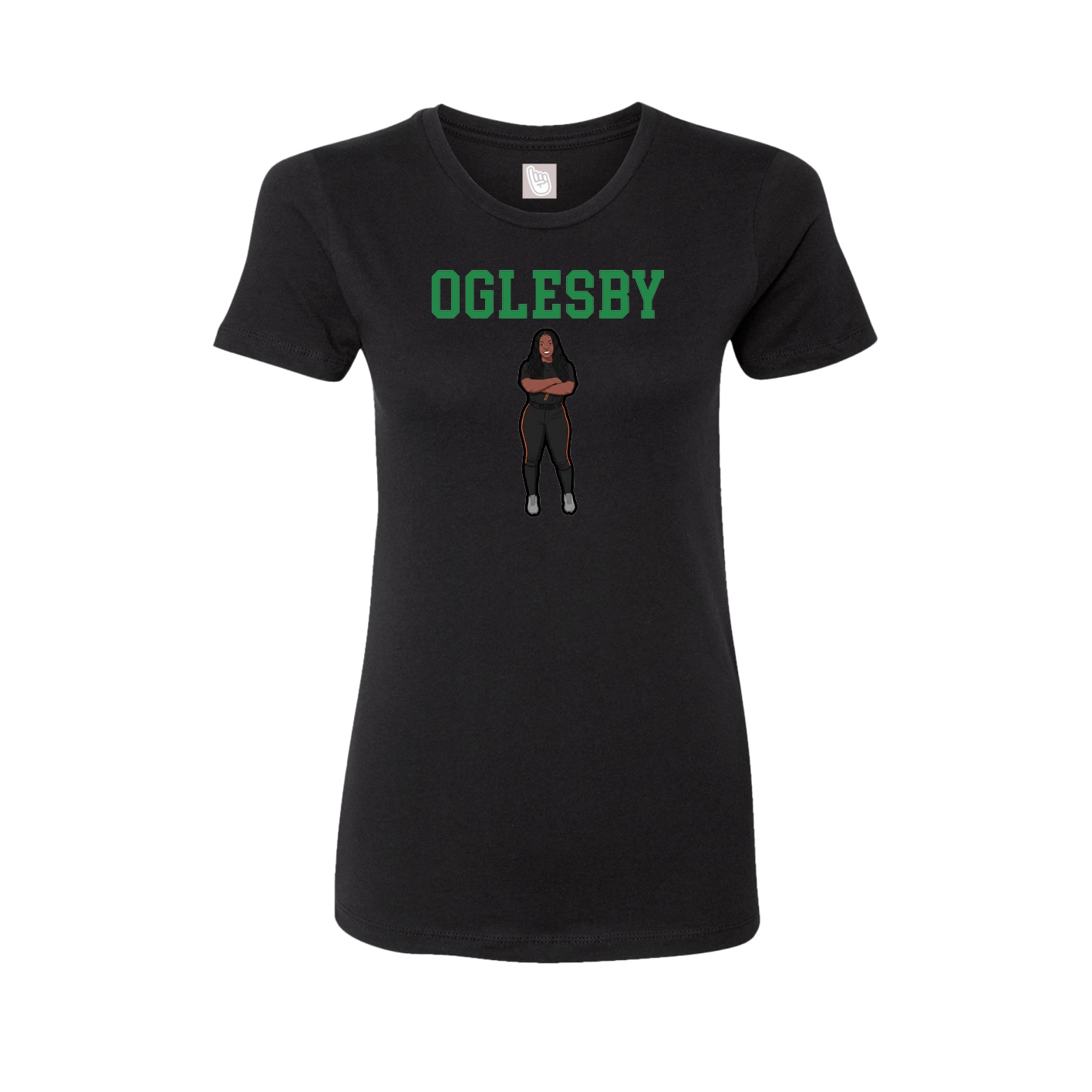 Fitted Women's Tee — Shirsey in Black