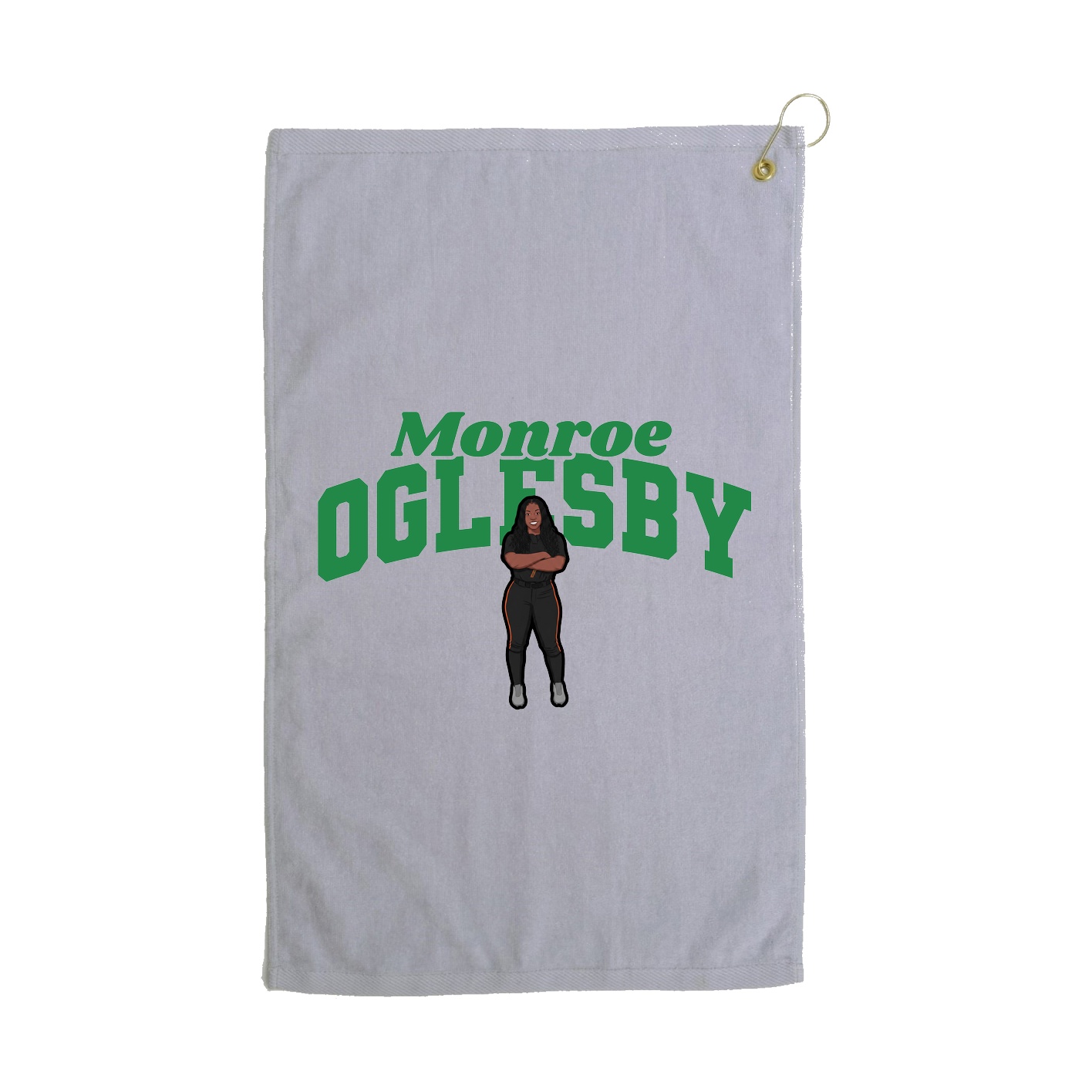 Golf Towel — Signature Arch in Grey