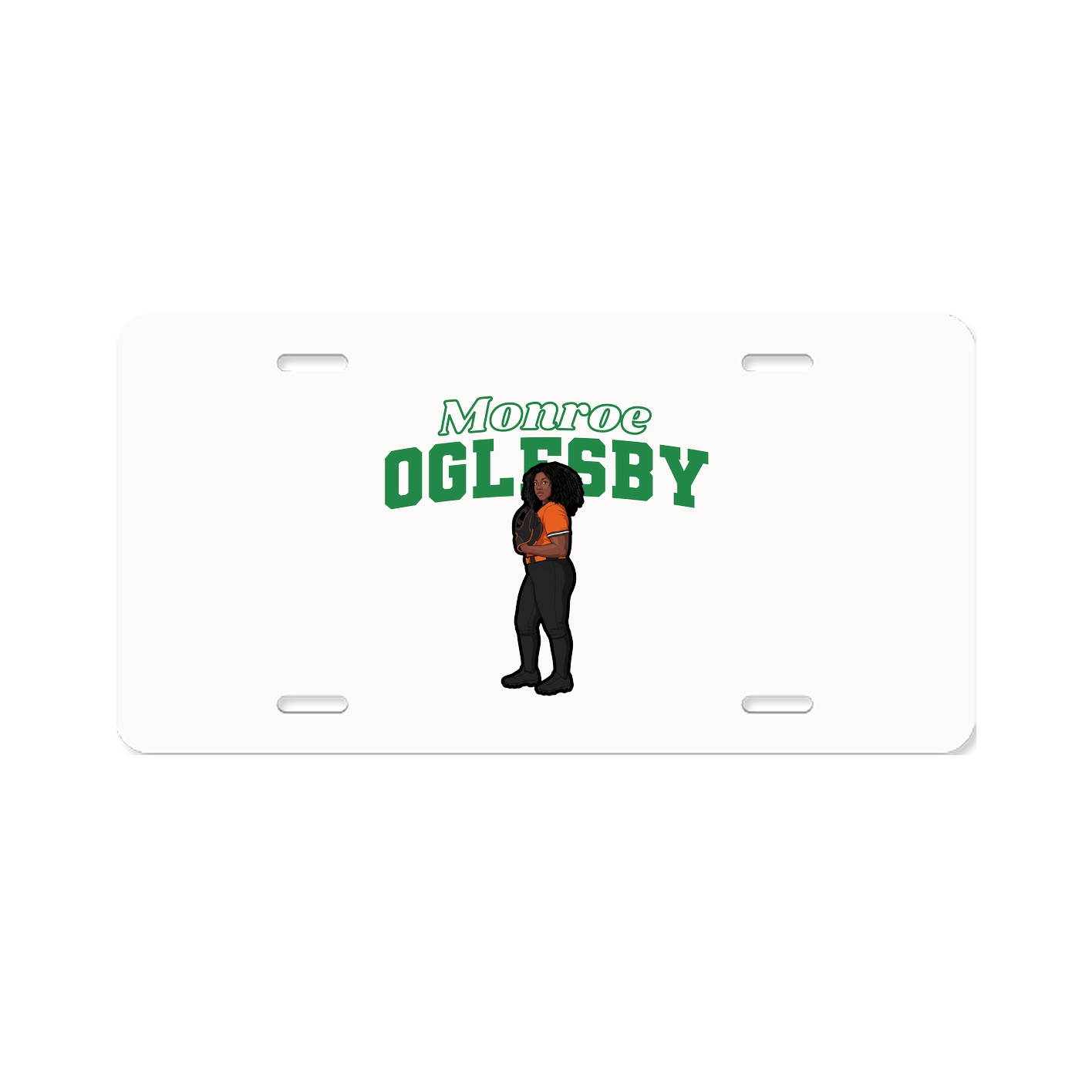 License Plate — Name Arch in Classic