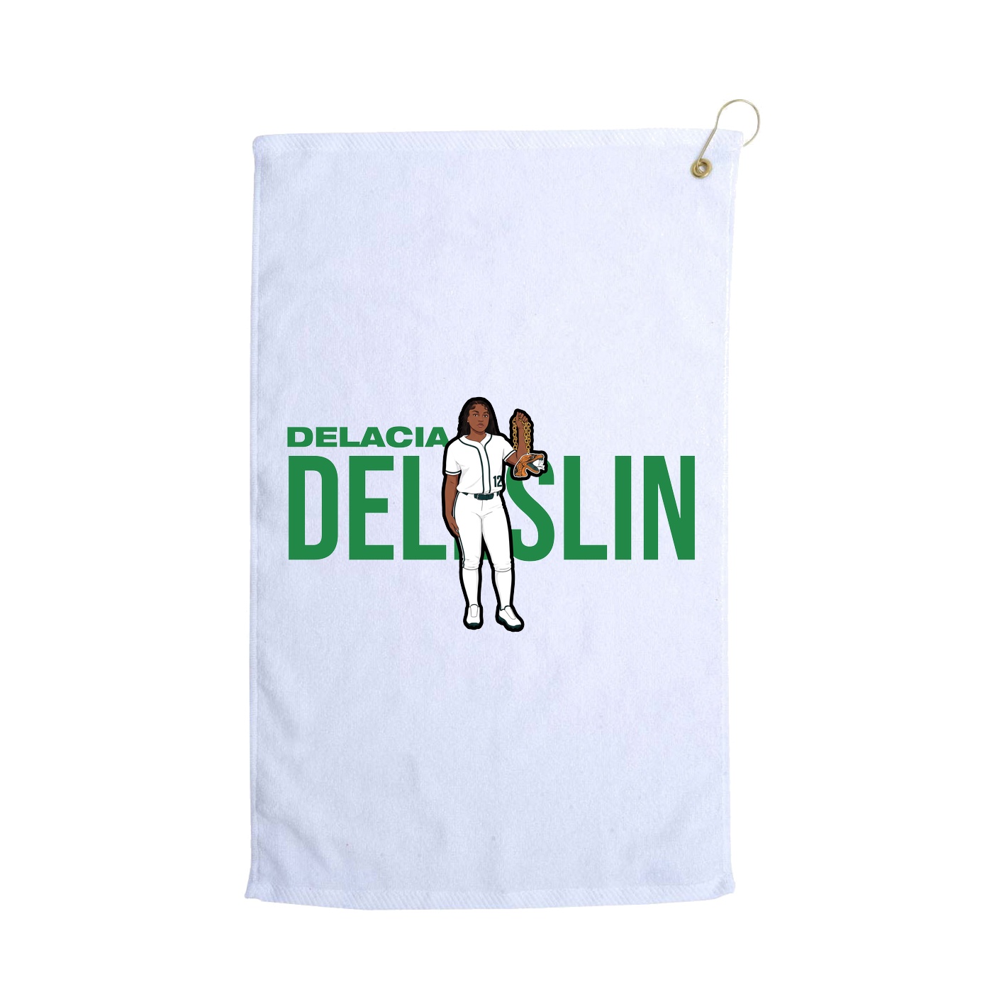 Golf Towel — Player Name in White