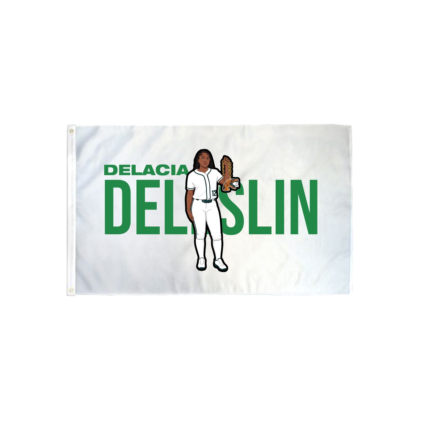 3x5 Flag — Player Name in Classic