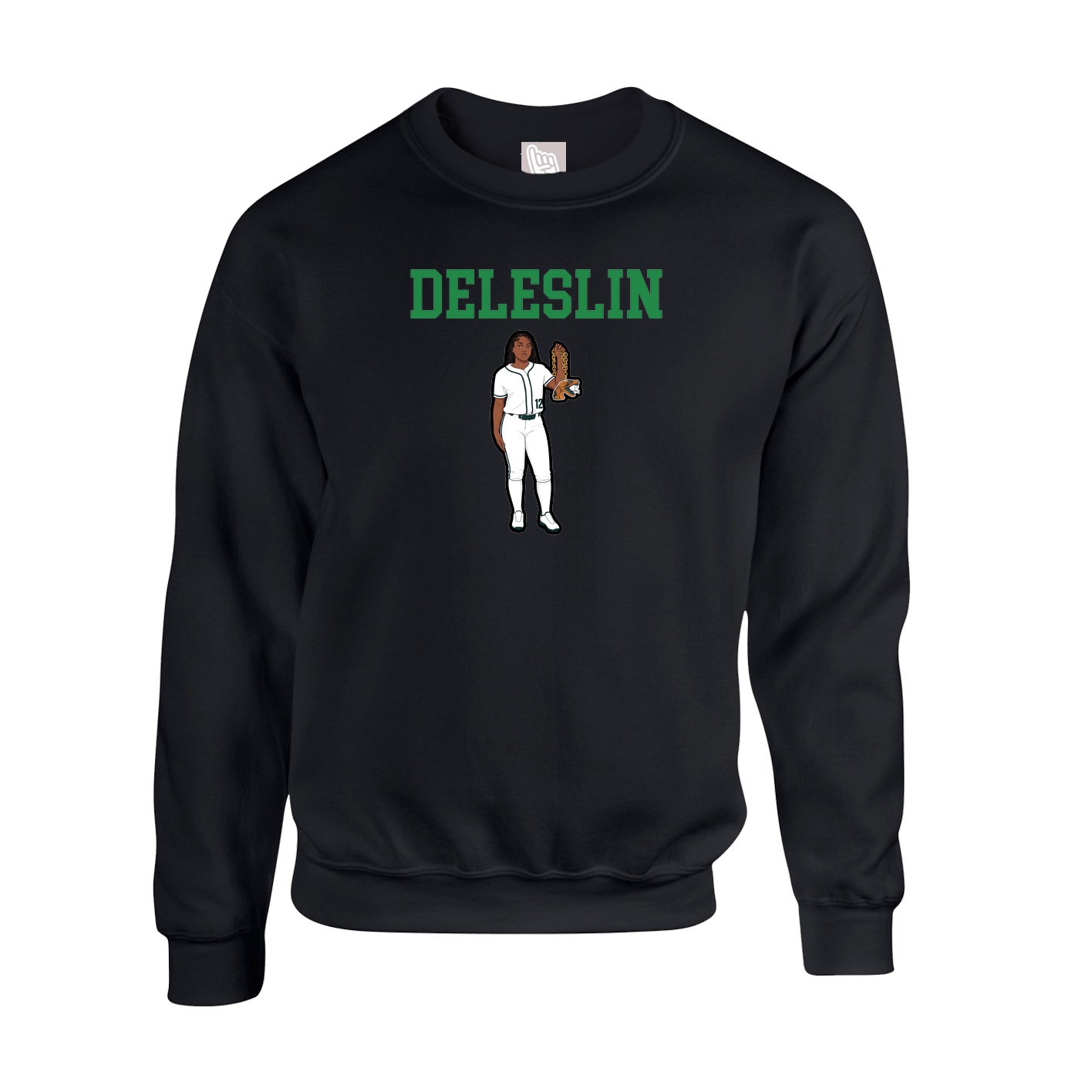 Fleece Crew — Shirsey in Black