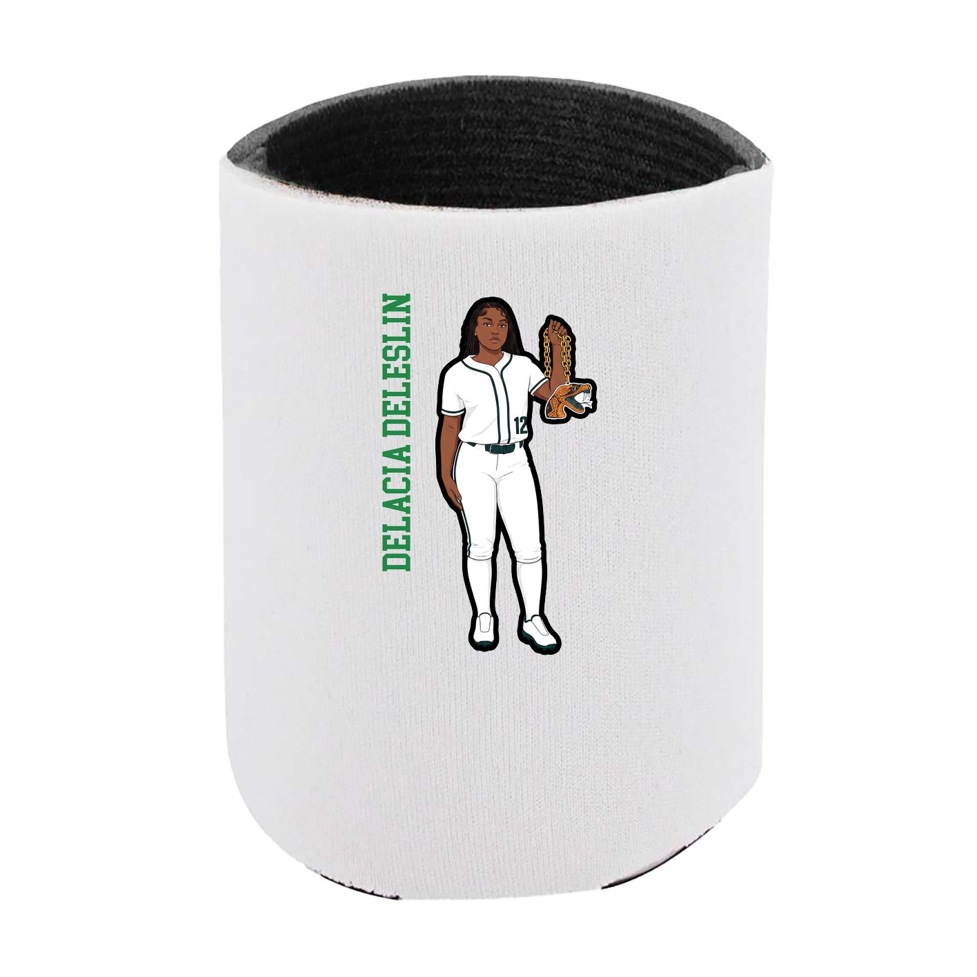 Can Holder — Name Vertical in White
