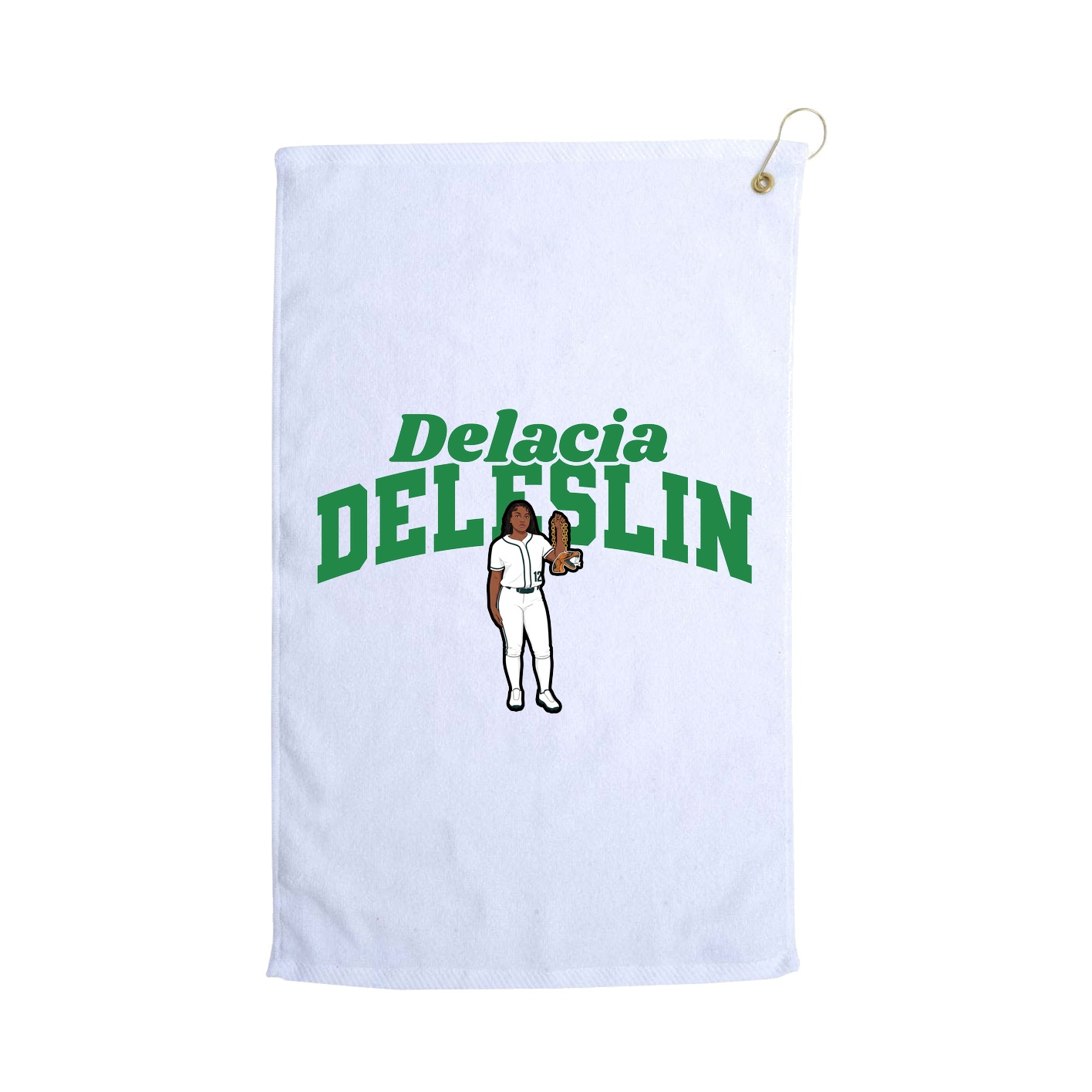 Golf Towel — Signature Arch in White