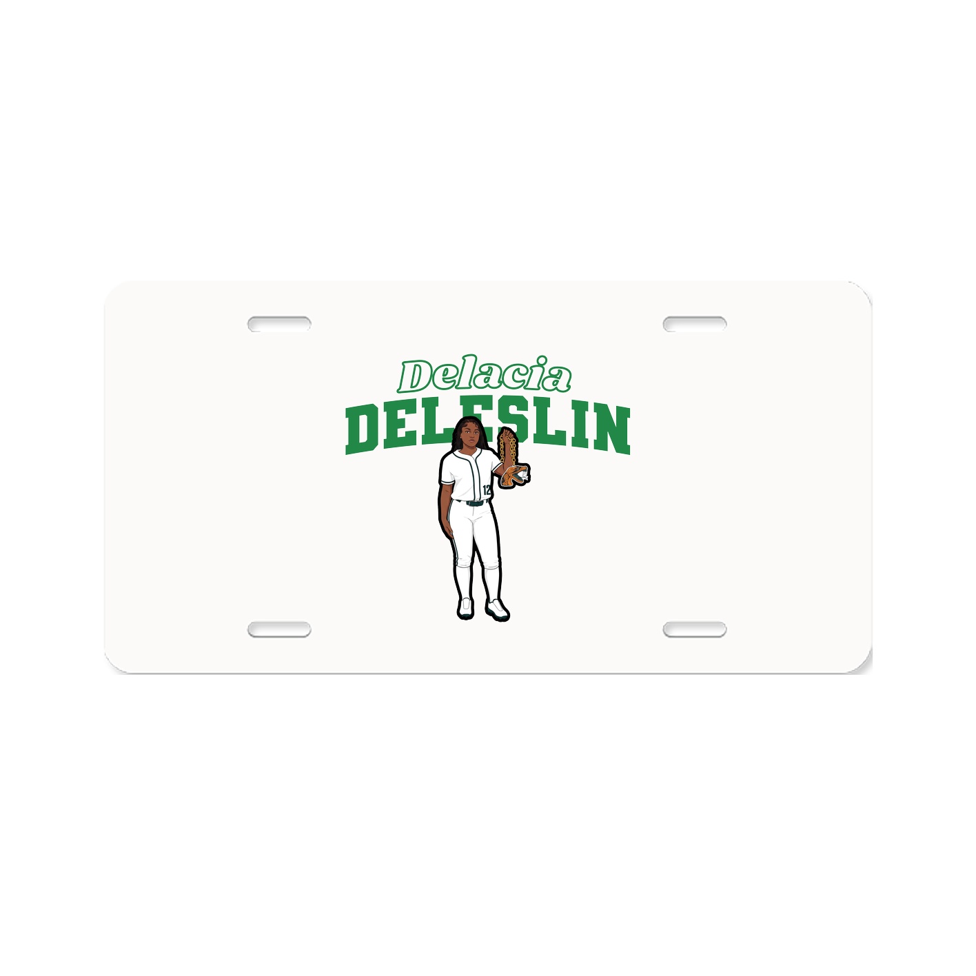 License Plate — Name Arch in Classic