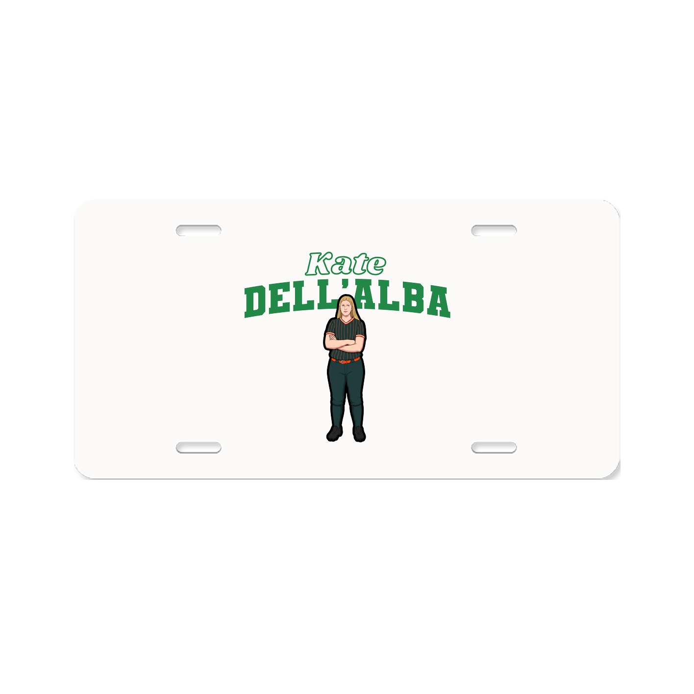 License Plate — Name Arch in Classic