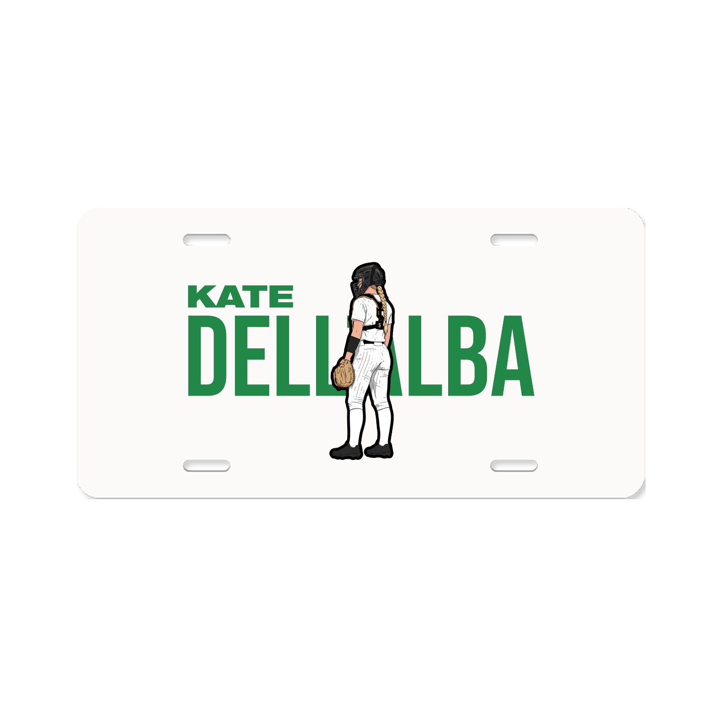 License Plate — Player Name in Classic