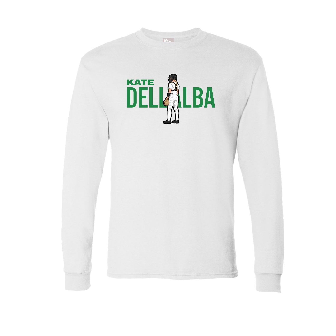 Long Sleeve Tee — Player Name in White