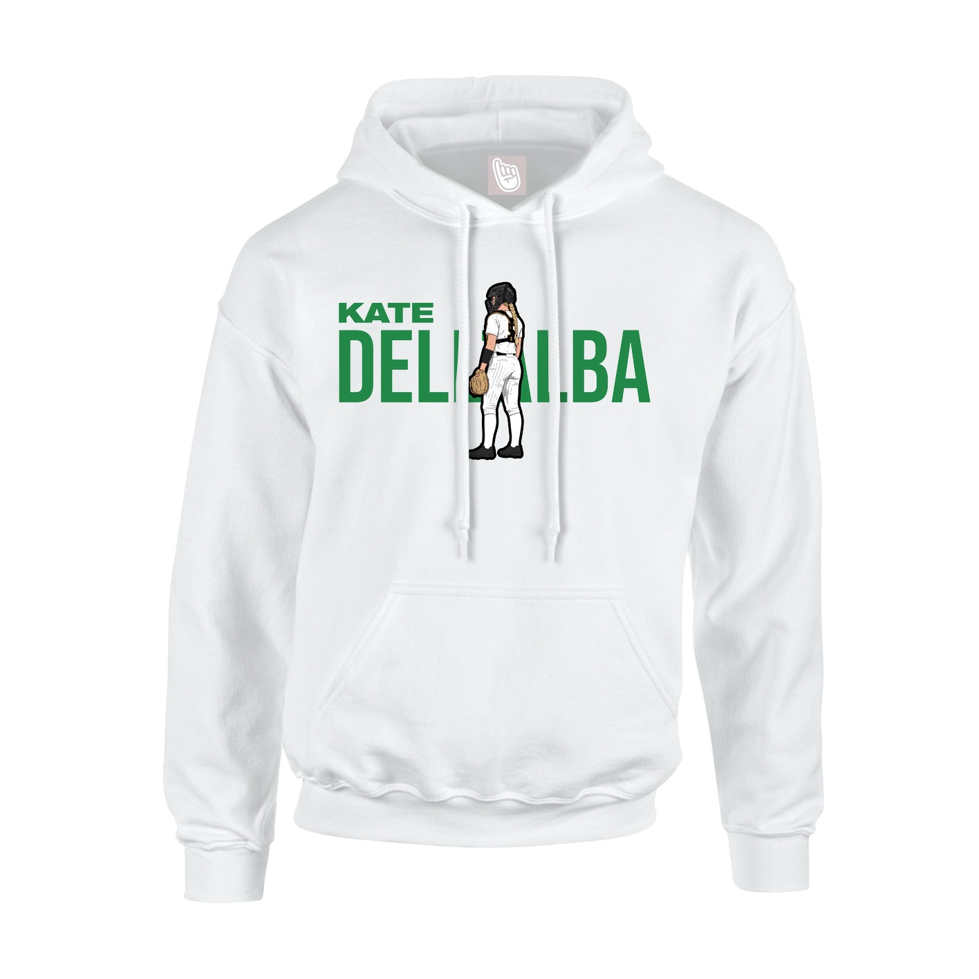 Youth Hoodie — Player Name in White