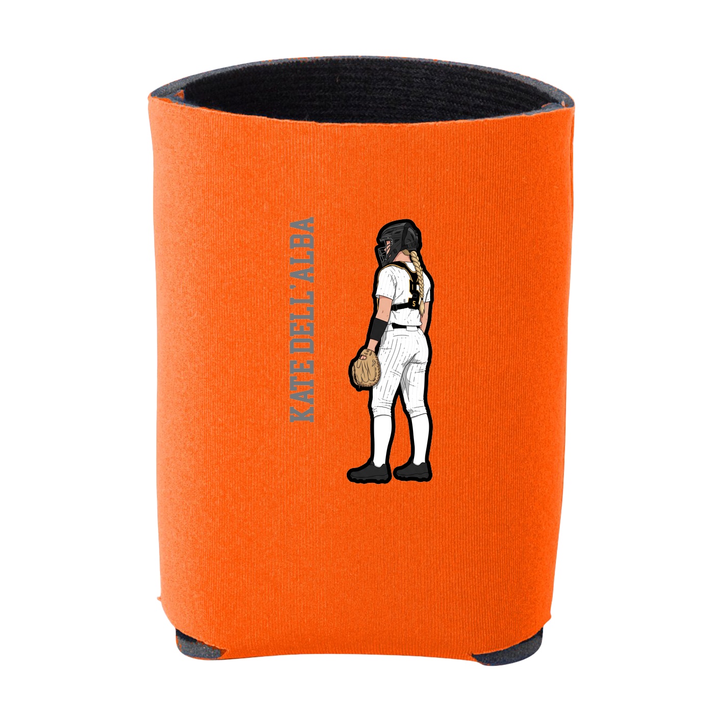 Can Holder — Name Vertical in Orange