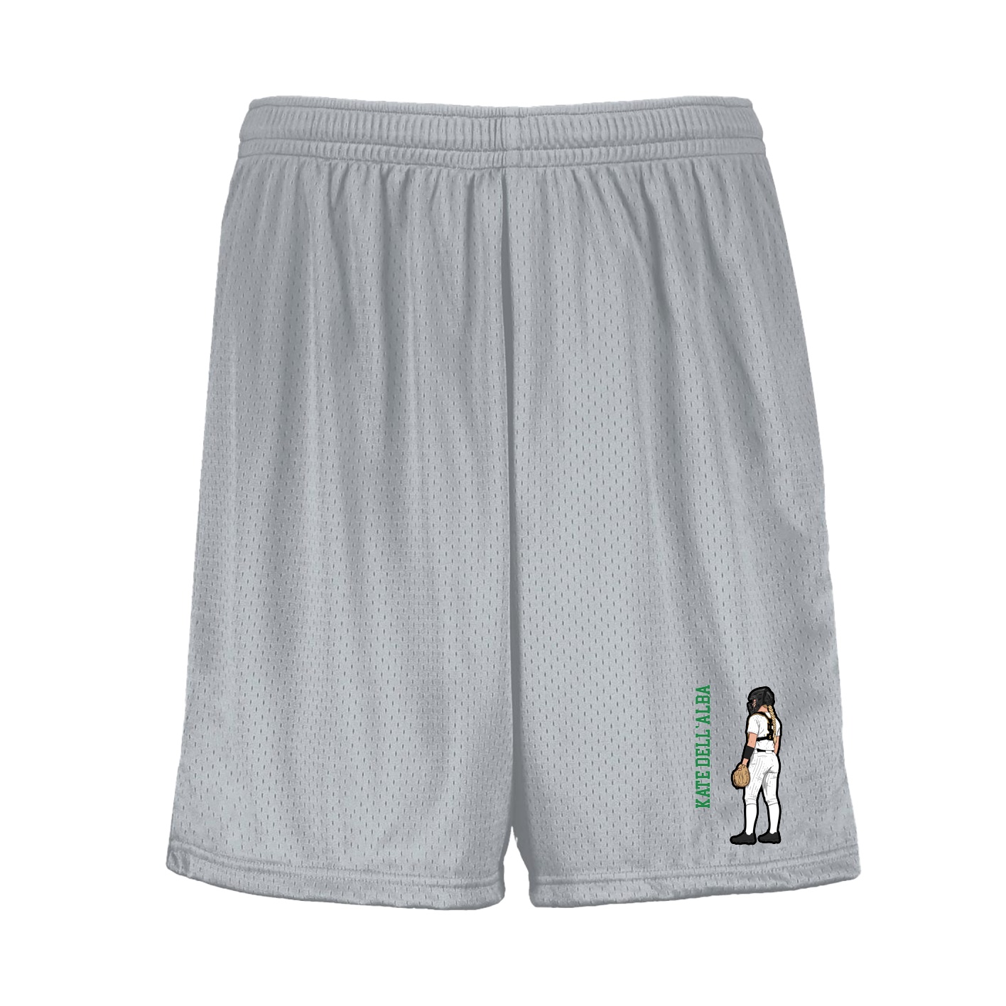 Shorts — Name Vertical in Silver