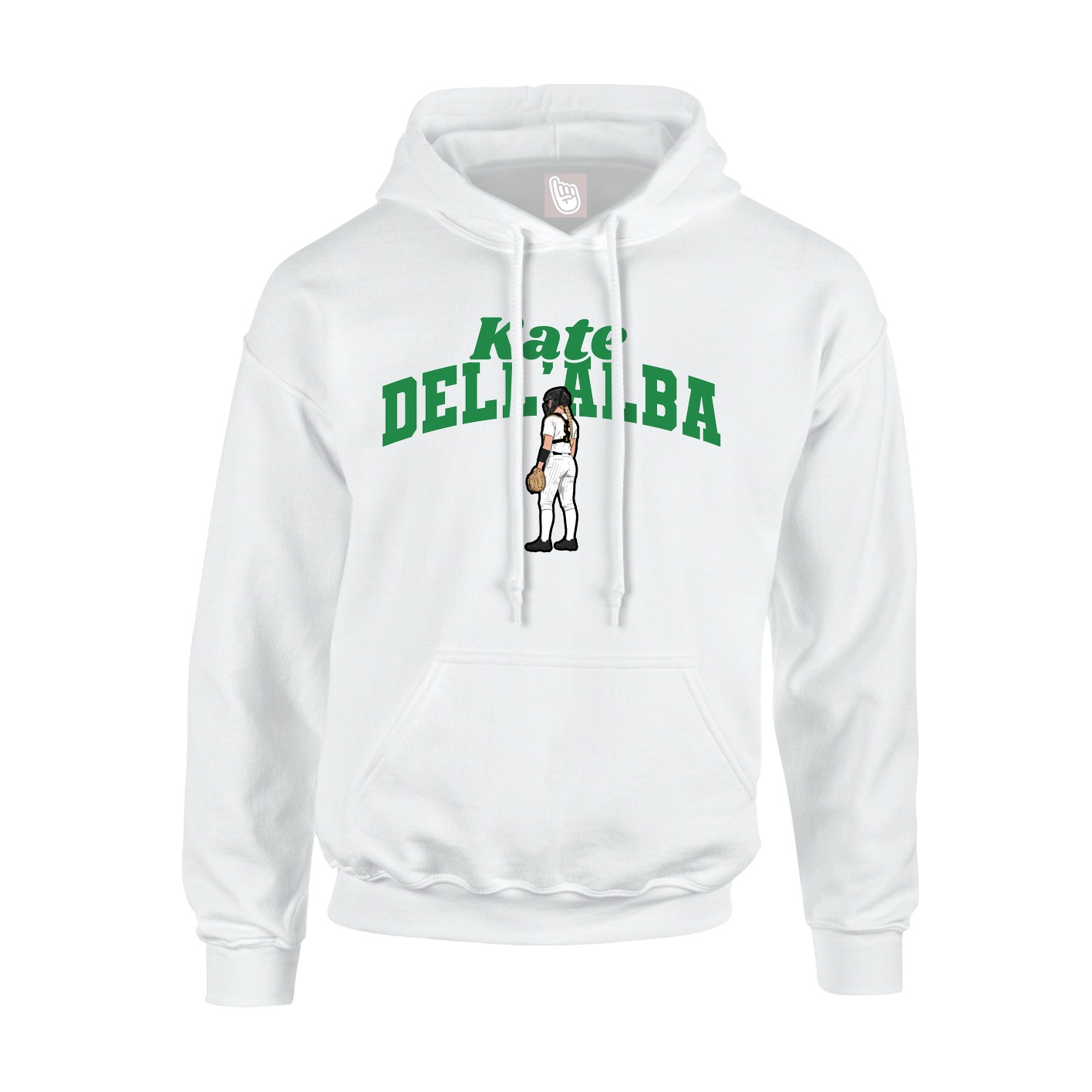 Hoodie — Signature Arch in White