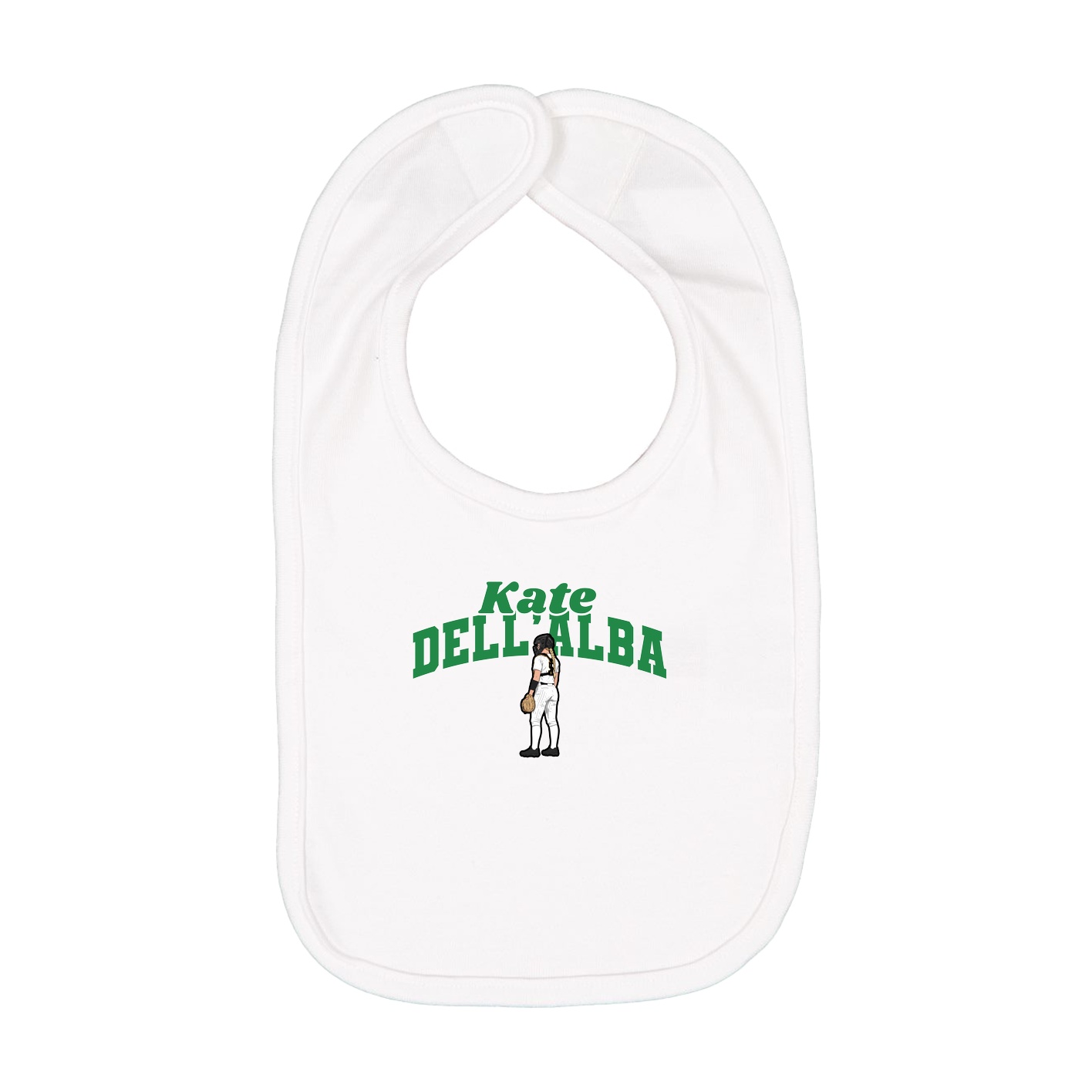 Infant Bib — Signature Arch in White