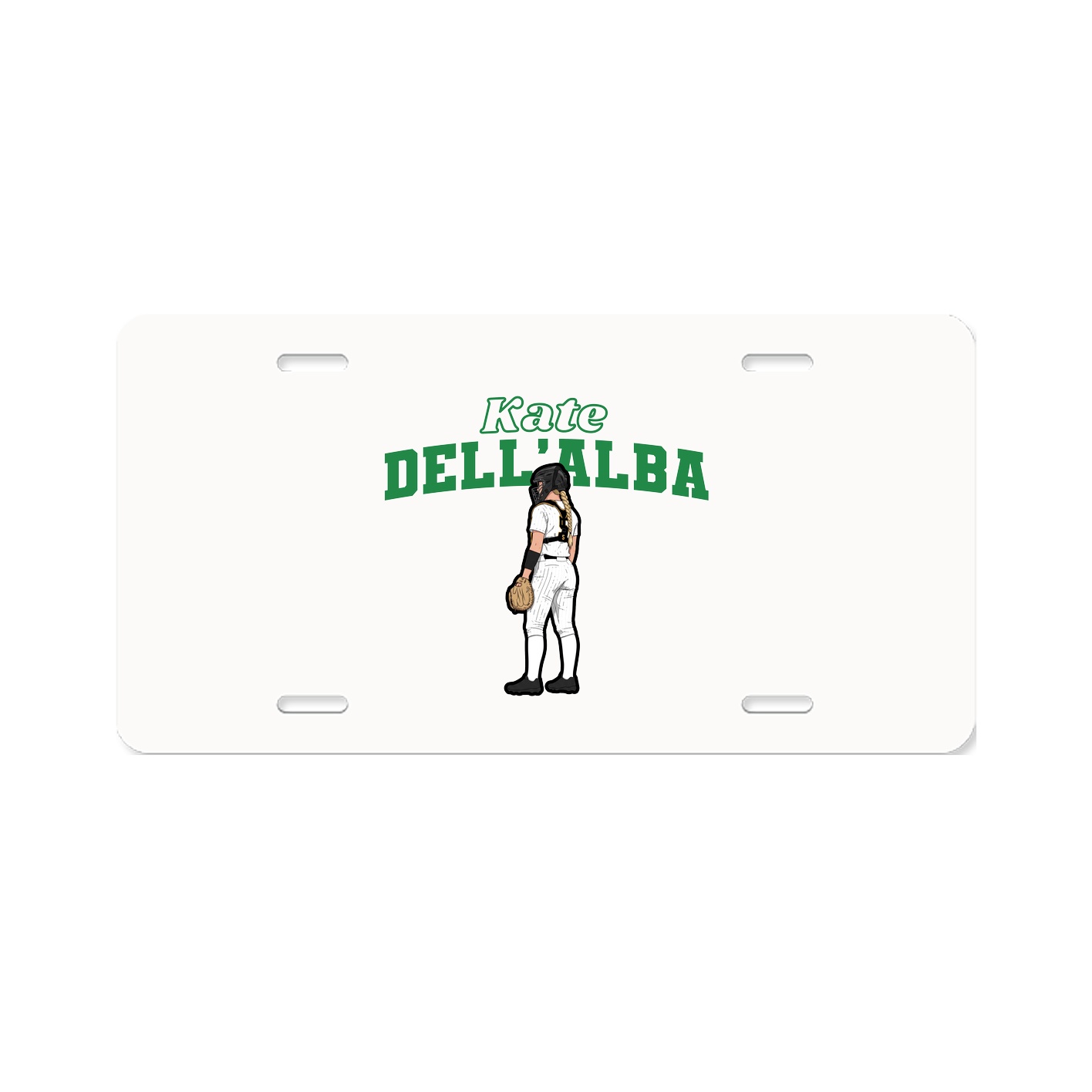 License Plate — Name Arch in Classic