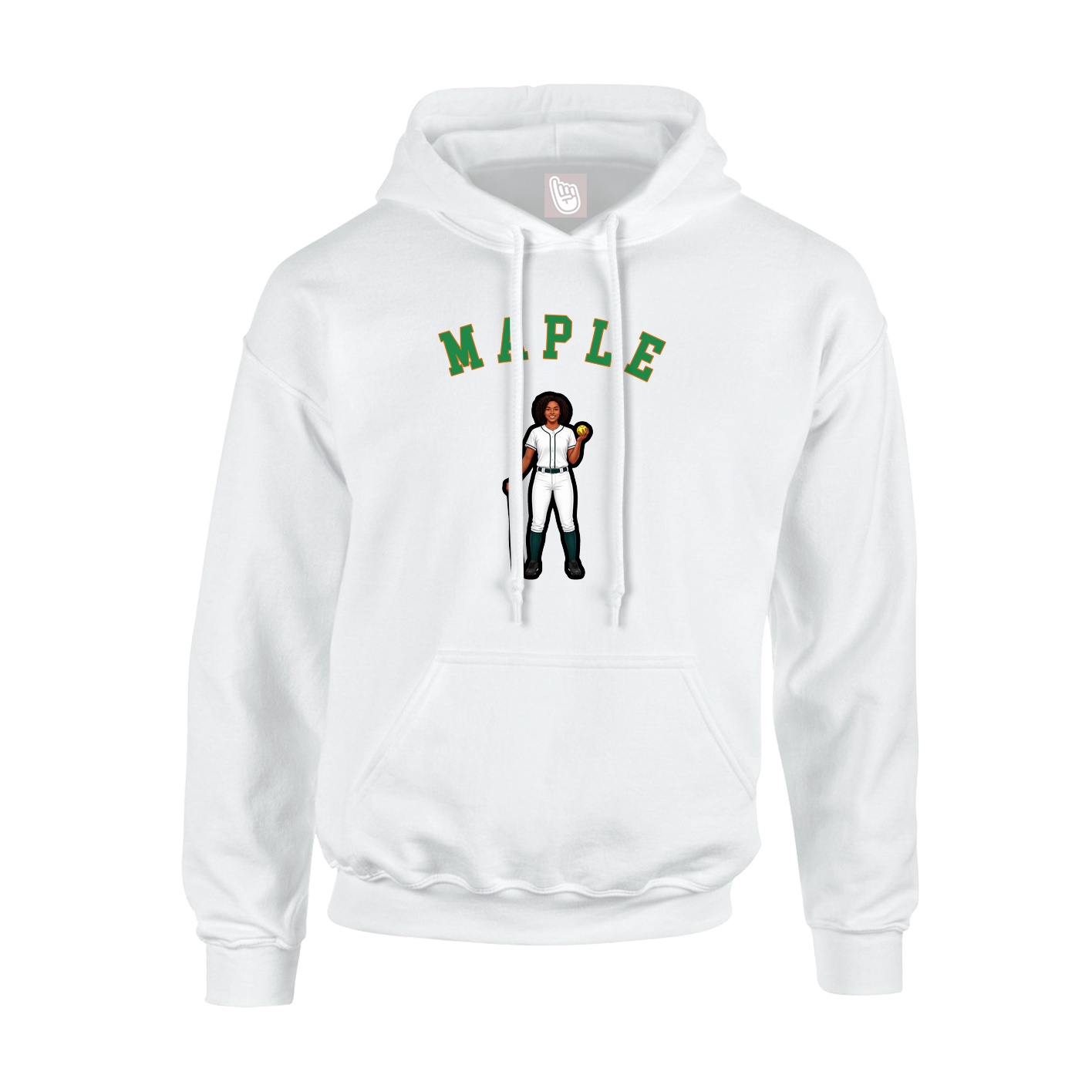 Hoodie — Shirsey Arch in White