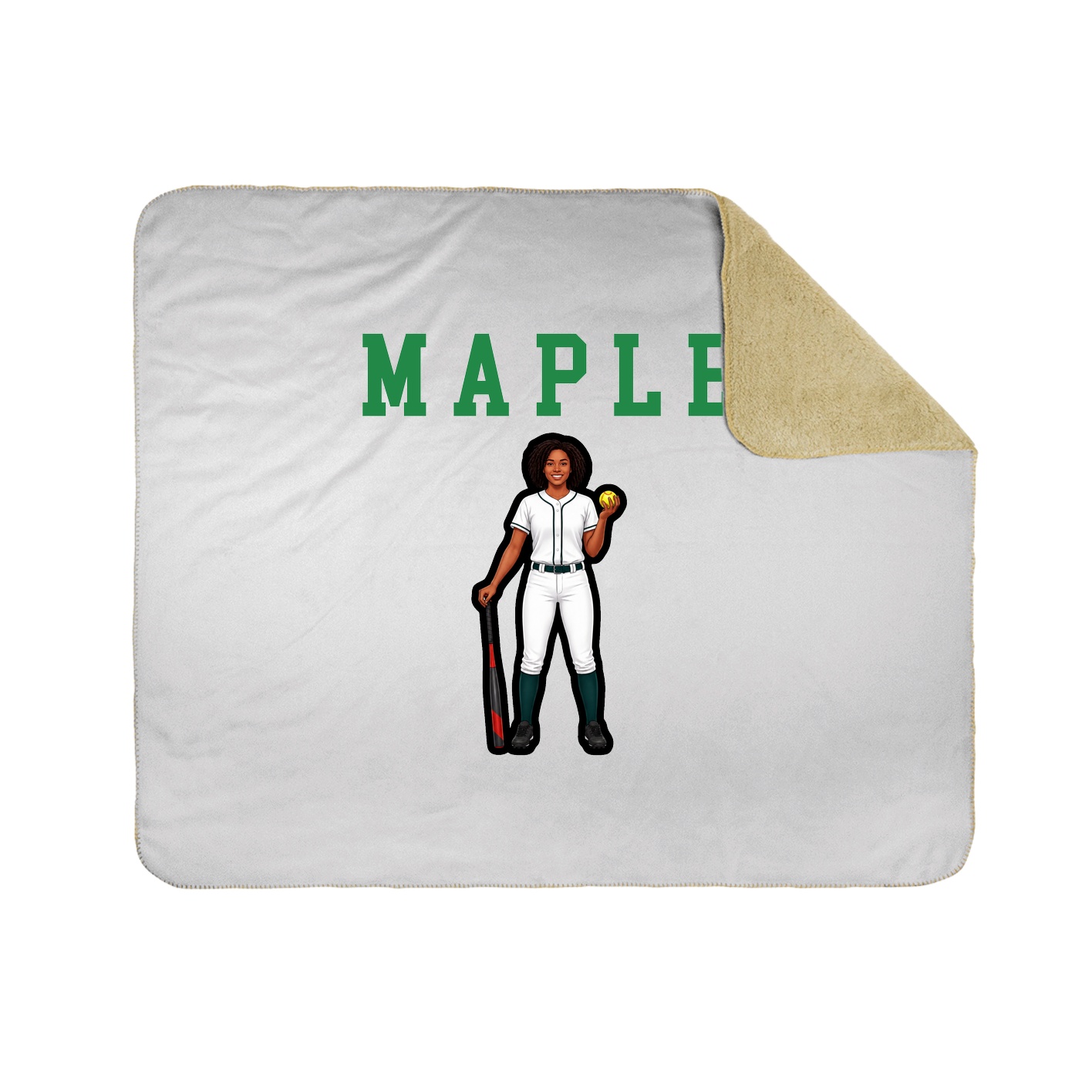 Throw Blanket — Shirsey in White