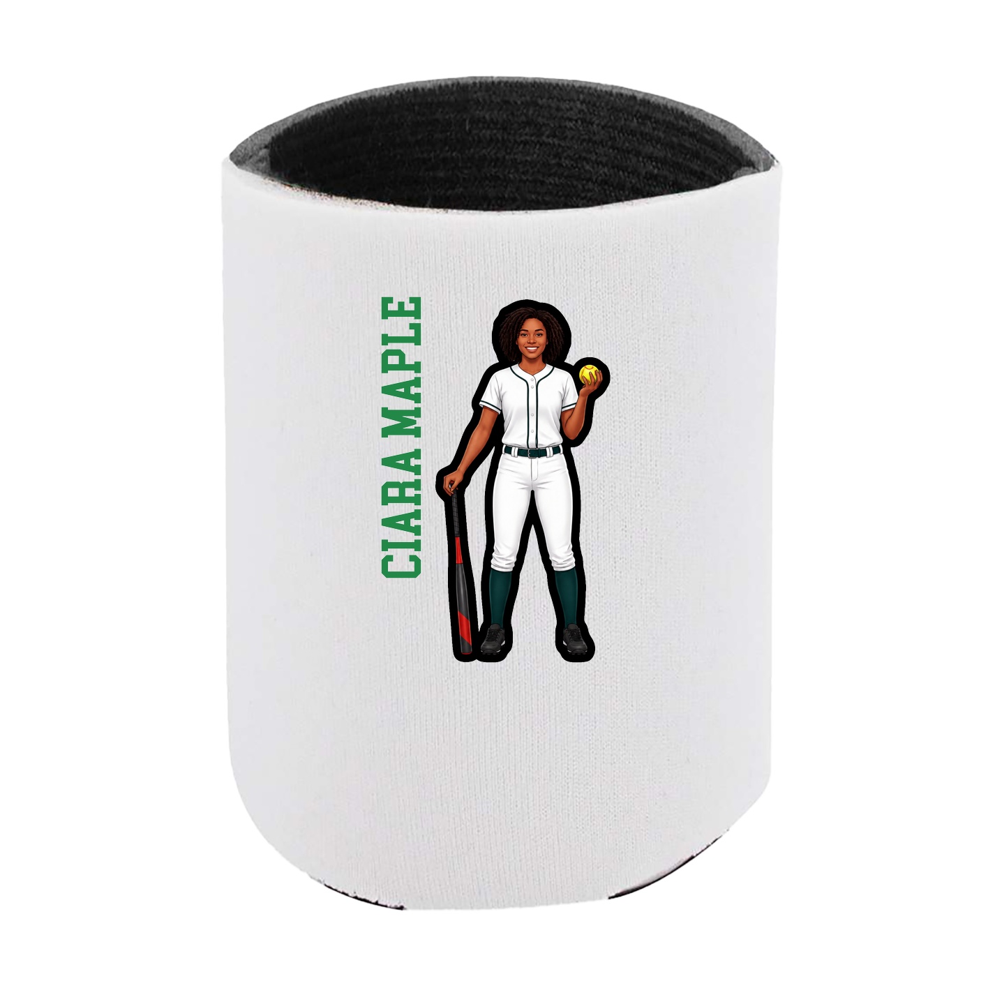Can Holder — Name Vertical in White