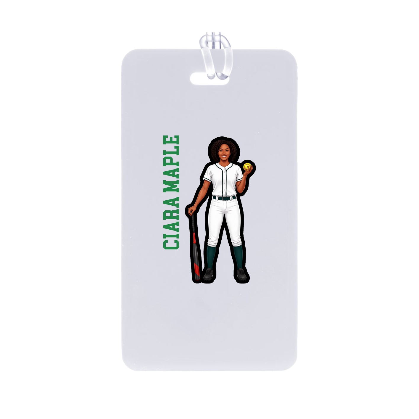 Bag Tag — Name Vertical in Classic