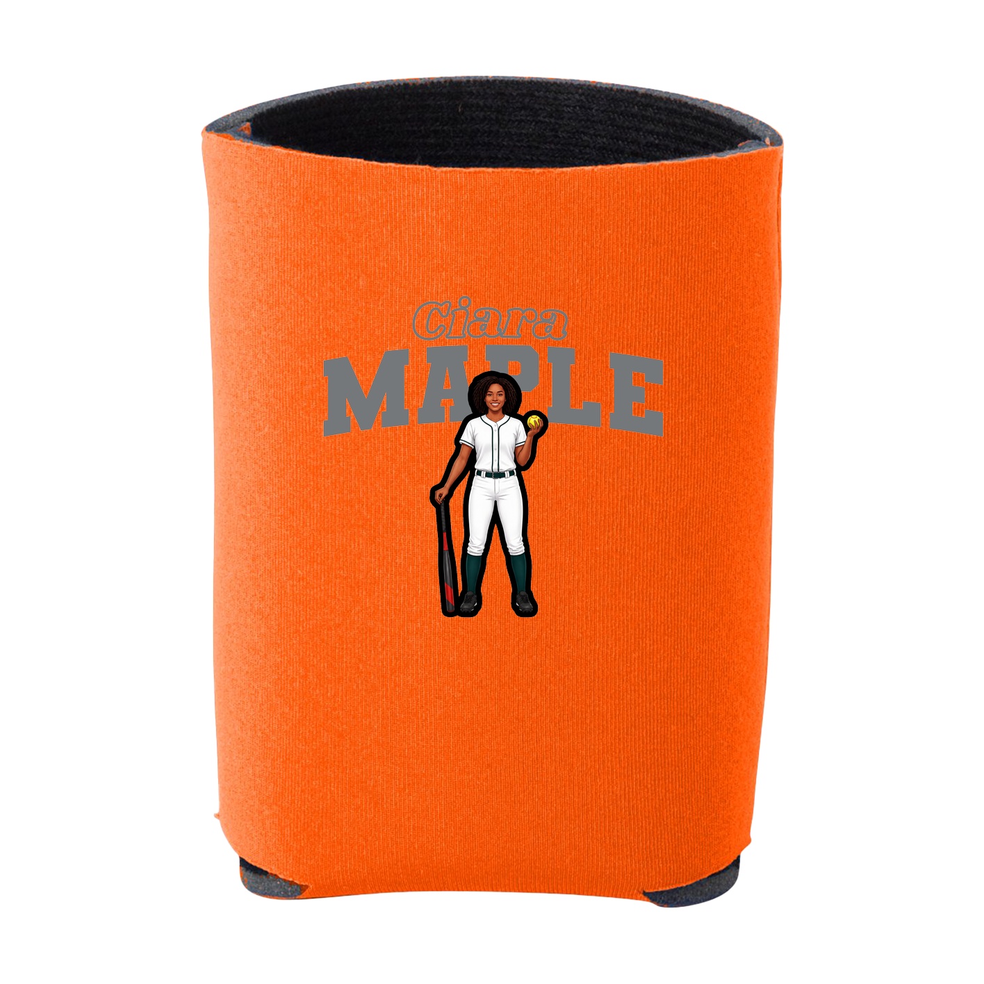 Can Holder — Name Arch in Orange