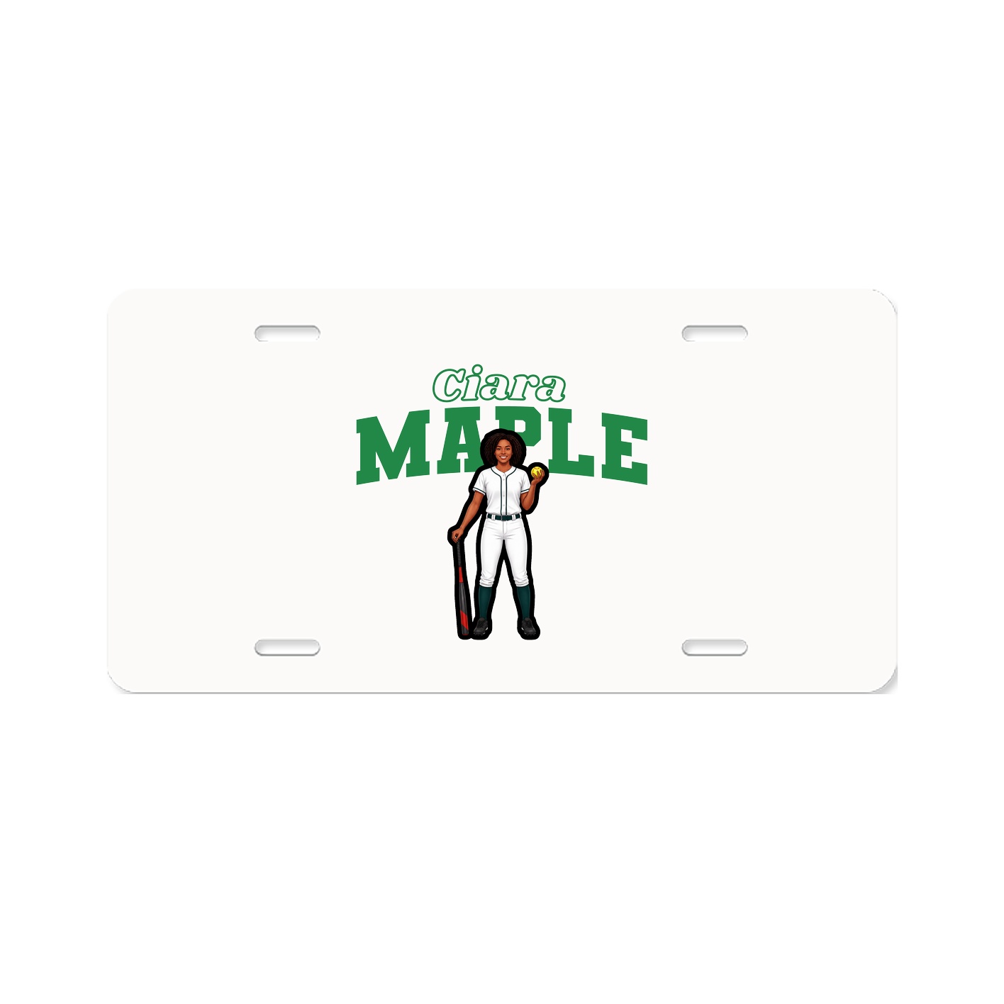 License Plate — Name Arch in Classic