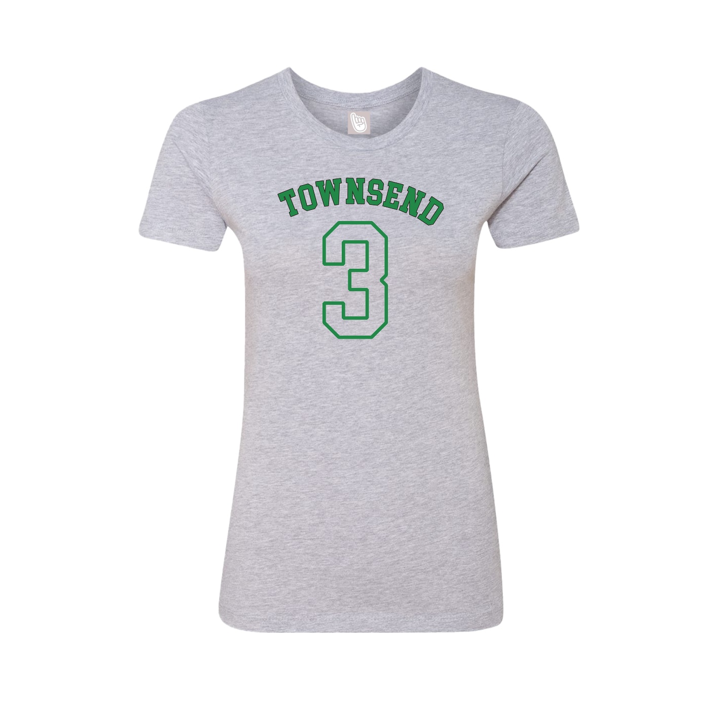 Fitted Women's Tee — Shirsey Arch in Grey