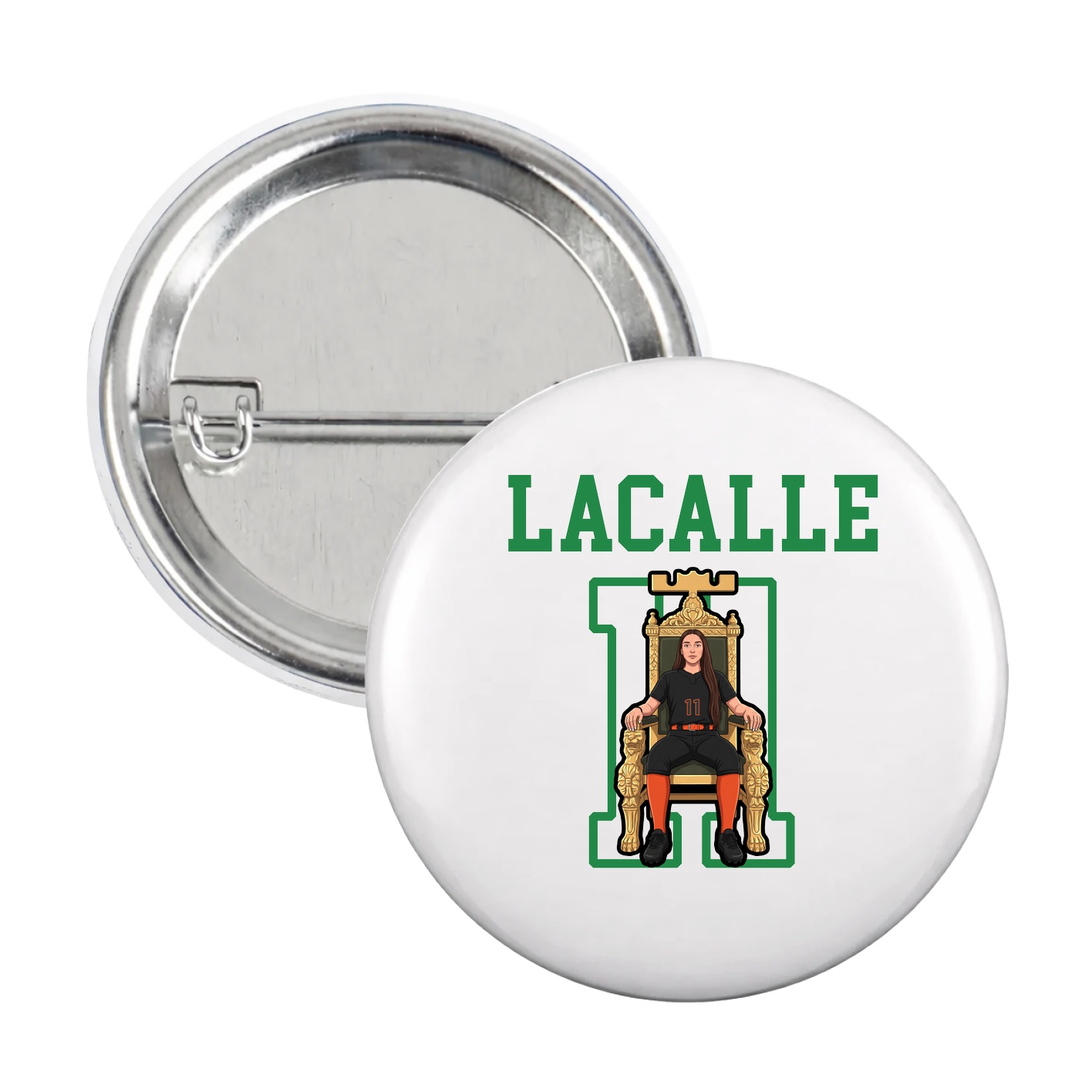 Game Day Button — Shirsey in White