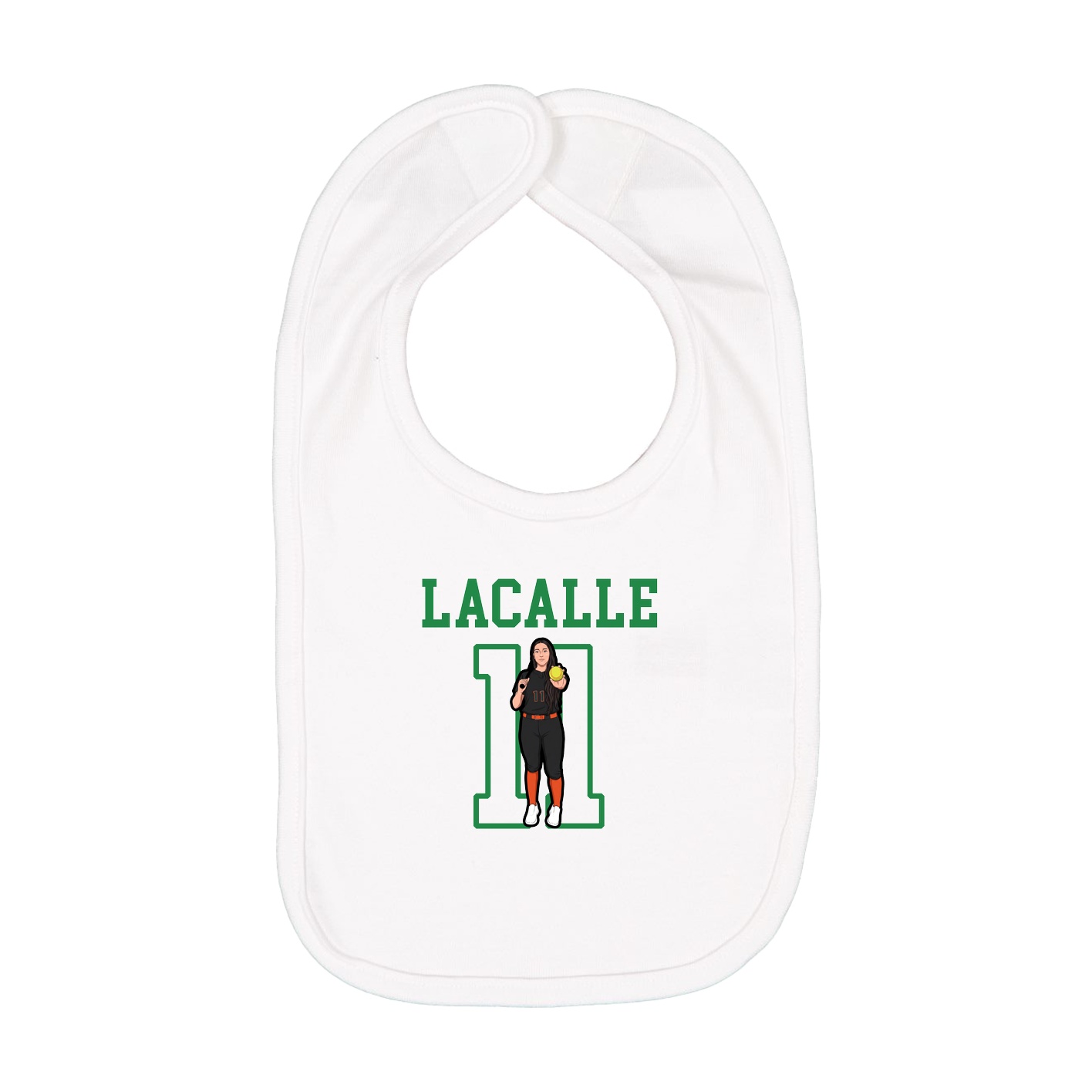 Infant Bib — Shirsey in White