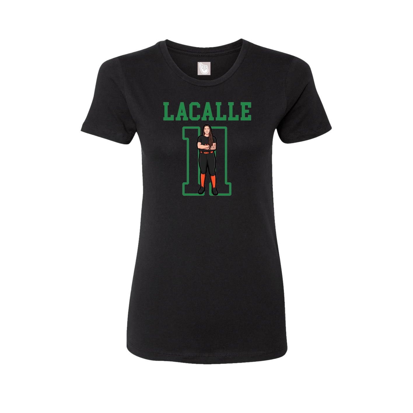 Fitted Women's Tee — Shirsey in Black