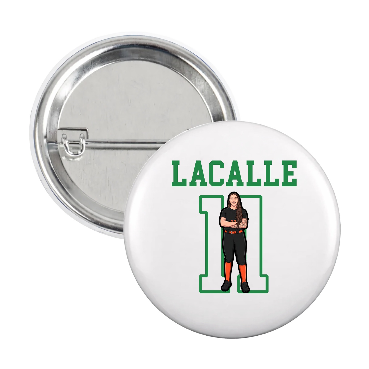 Game Day Button — Shirsey in White