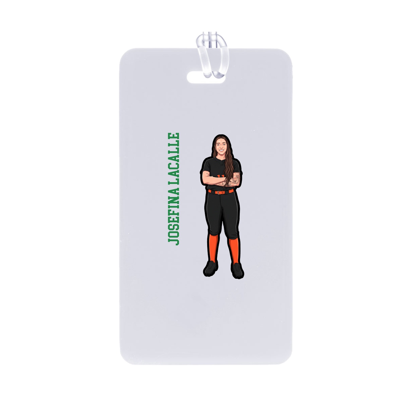 Bag Tag — Name Vertical in Classic