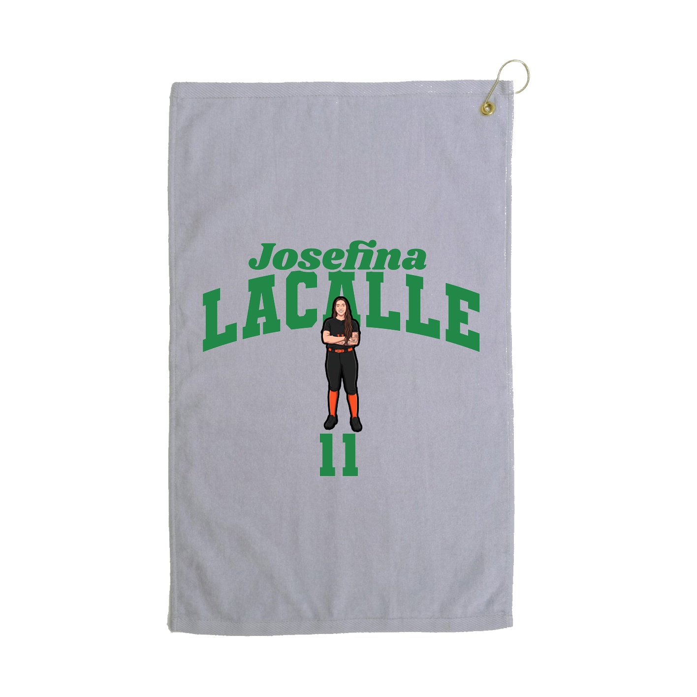 Golf Towel — Signature Arch in Grey