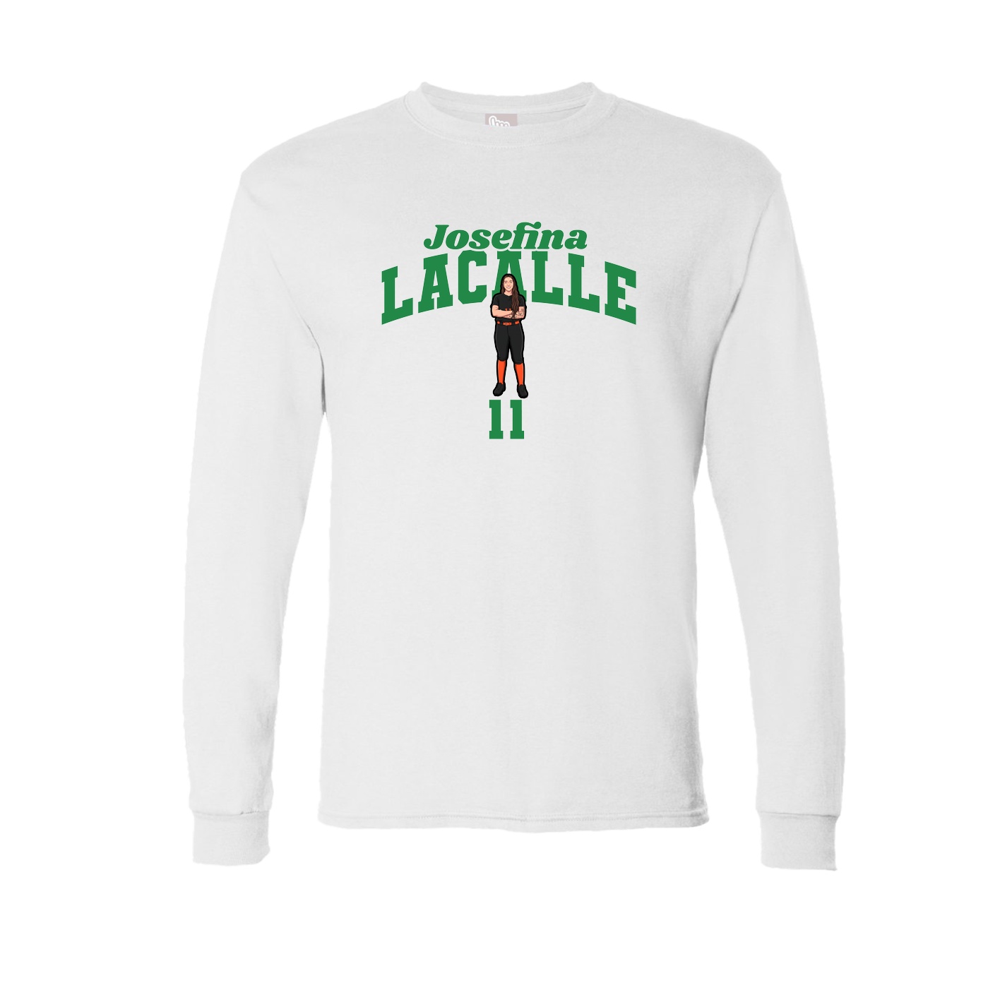 Long Sleeve Tee — Signature Arch in White
