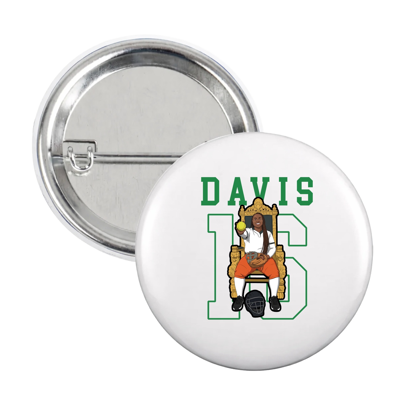 Game Day Button — Shirsey in White