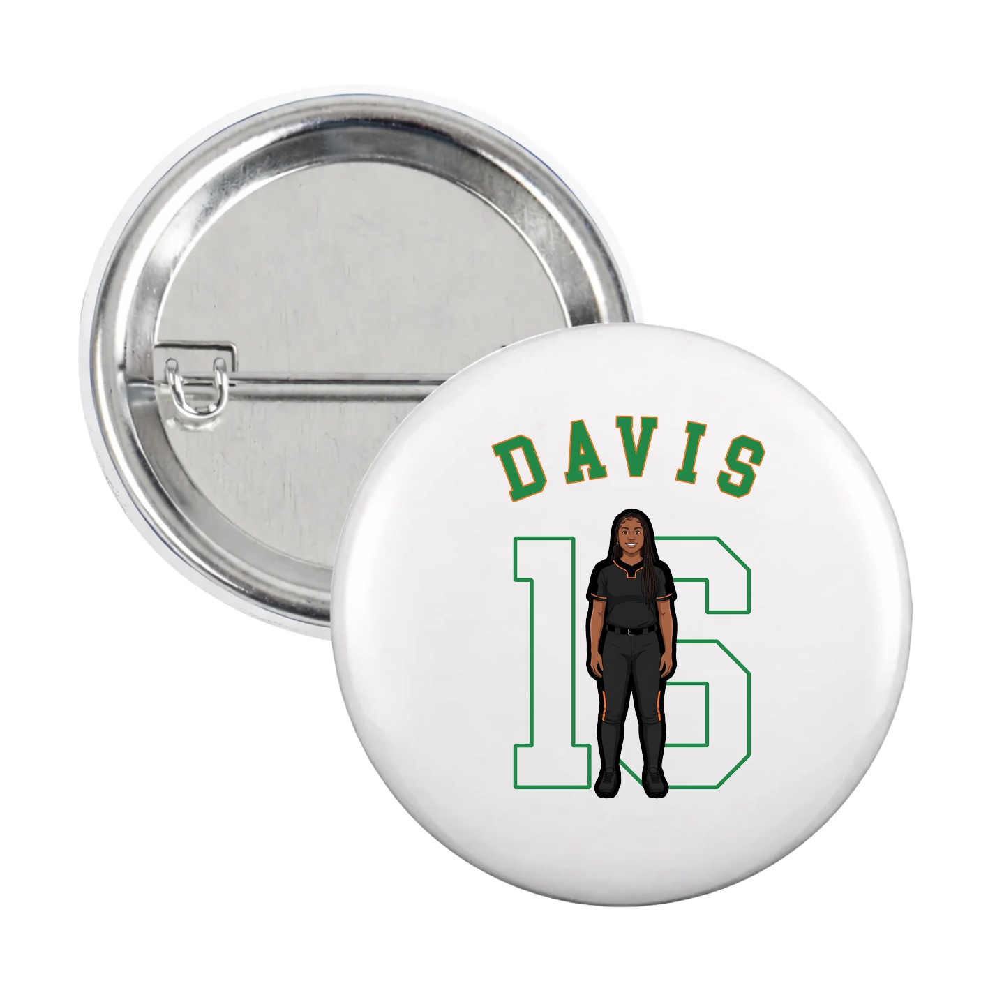 Game Day Button — Shirsey Arch in White
